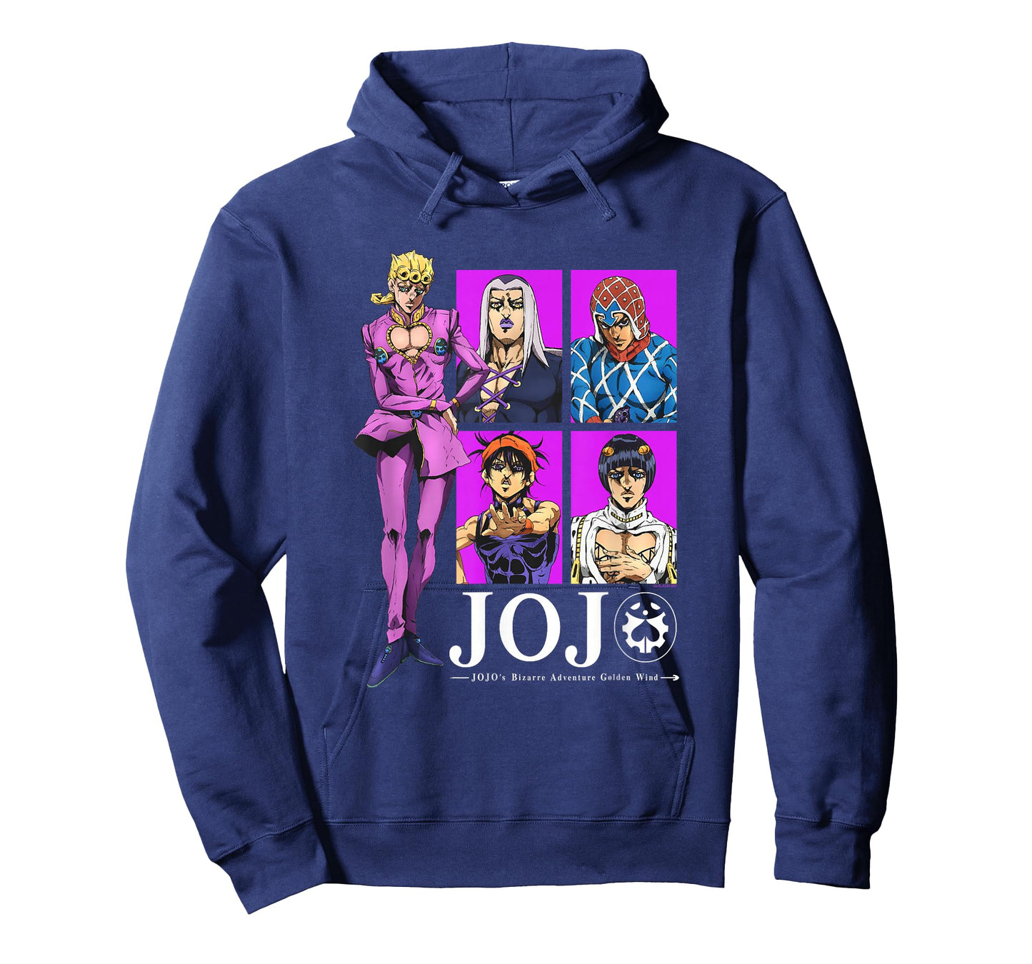 JoJo Golden Wind Giorno Abbacchio Mista Narancia Bruno Gang T-Shirt