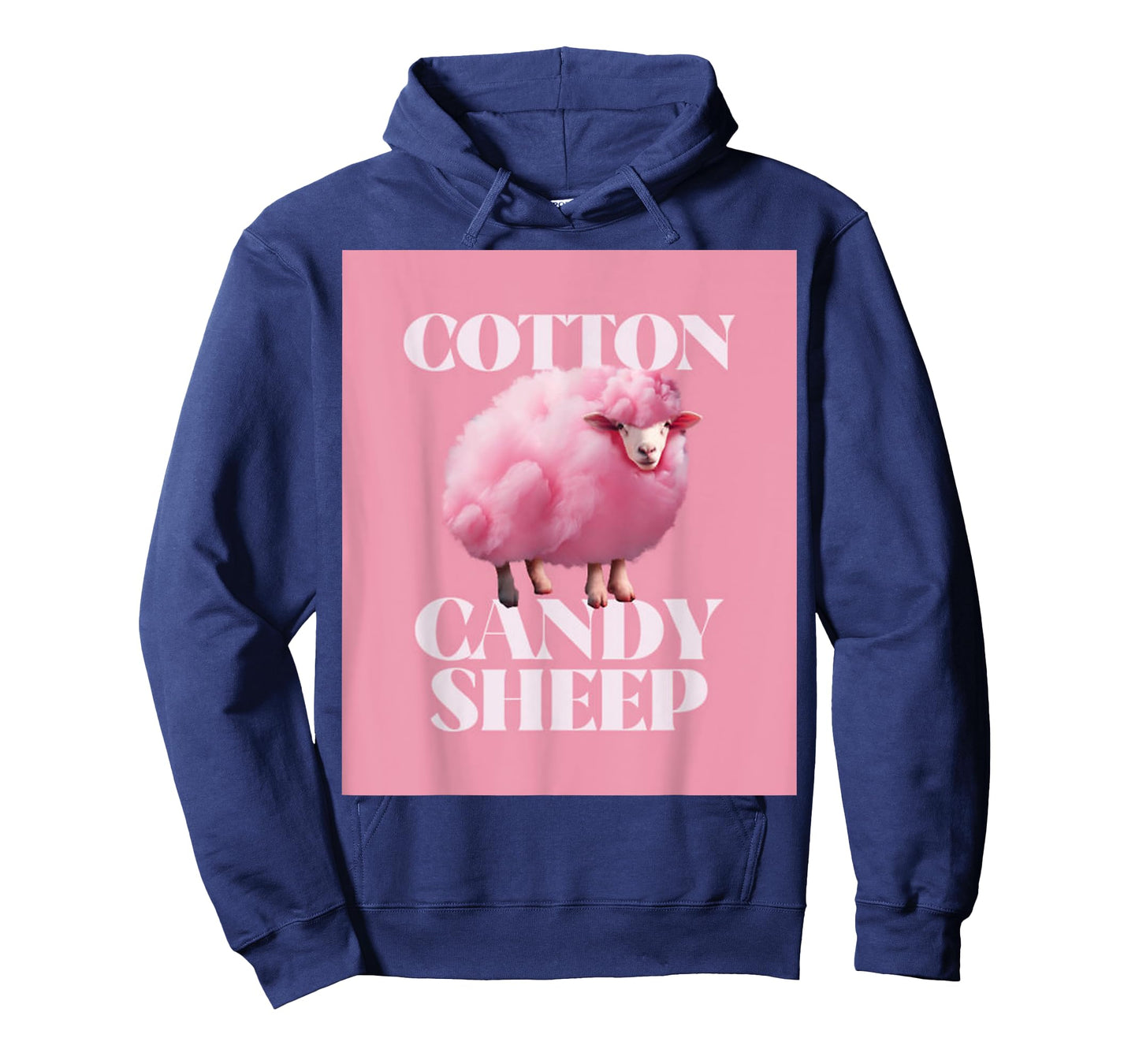 Fun Cute Fluffy Pink Sheep Design T-Shirt