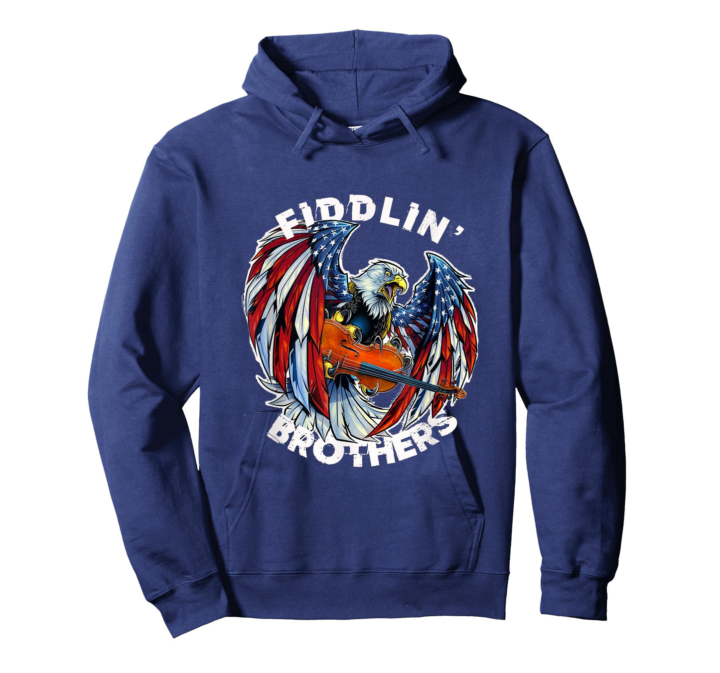 USA Eagle Fiddlin Brothers Violin Music Rock Patriot Flight T-Shirt