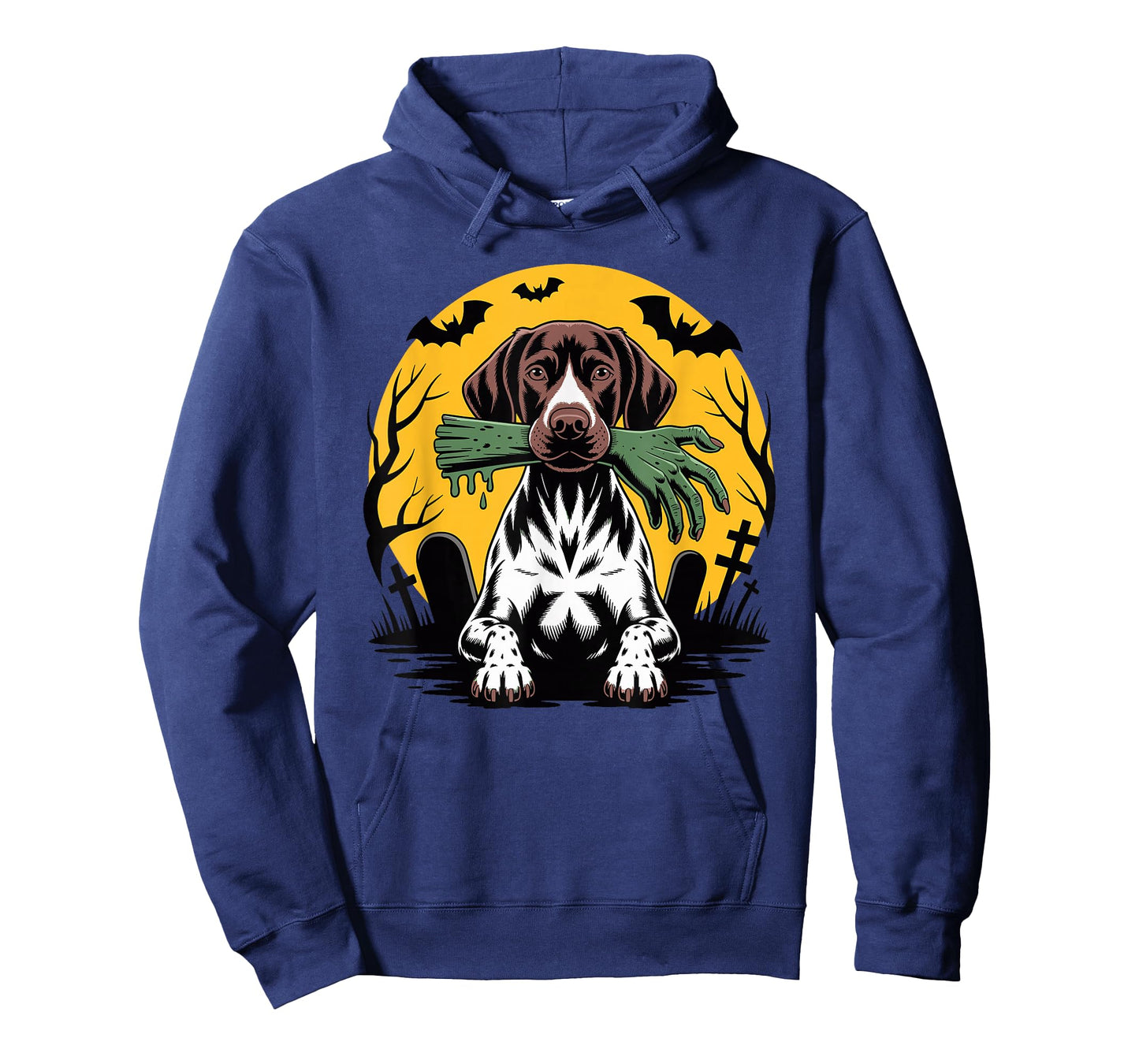 Halloween Moon Zombie German Shorthaired Pointer Dog GSP T-Shirt