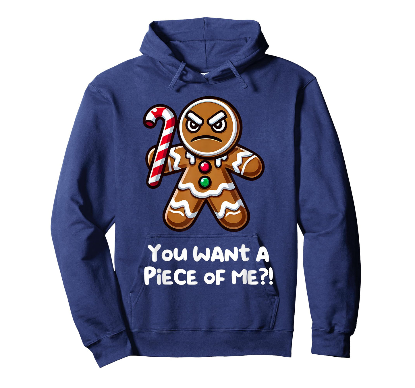 Funny Xmas You Want a Piece of Me!? Angry Gingerbread Man T-Shirt