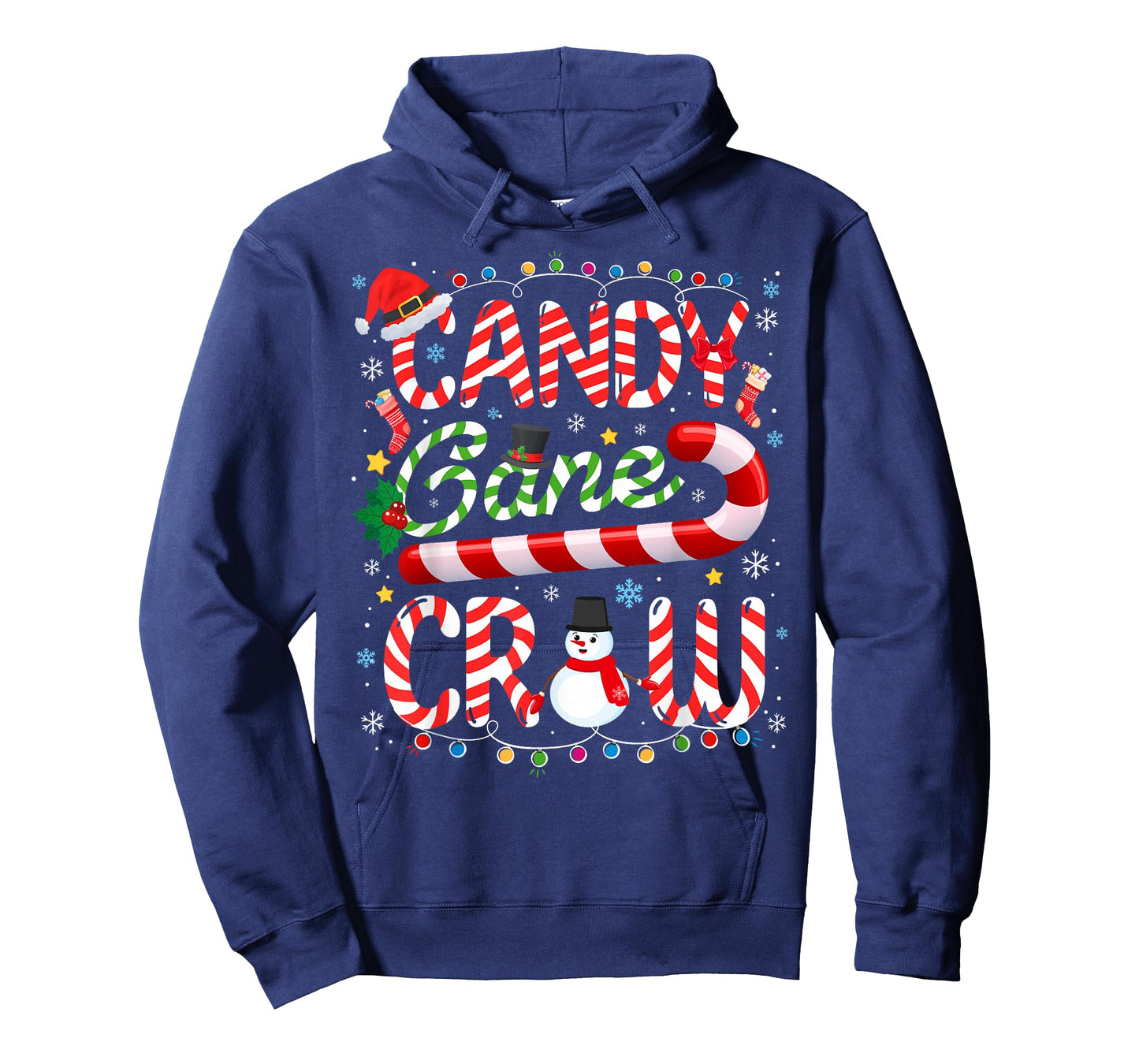 Candy Cane Crew Christmas Pajamas Adult Men Women Kids T-Shirt