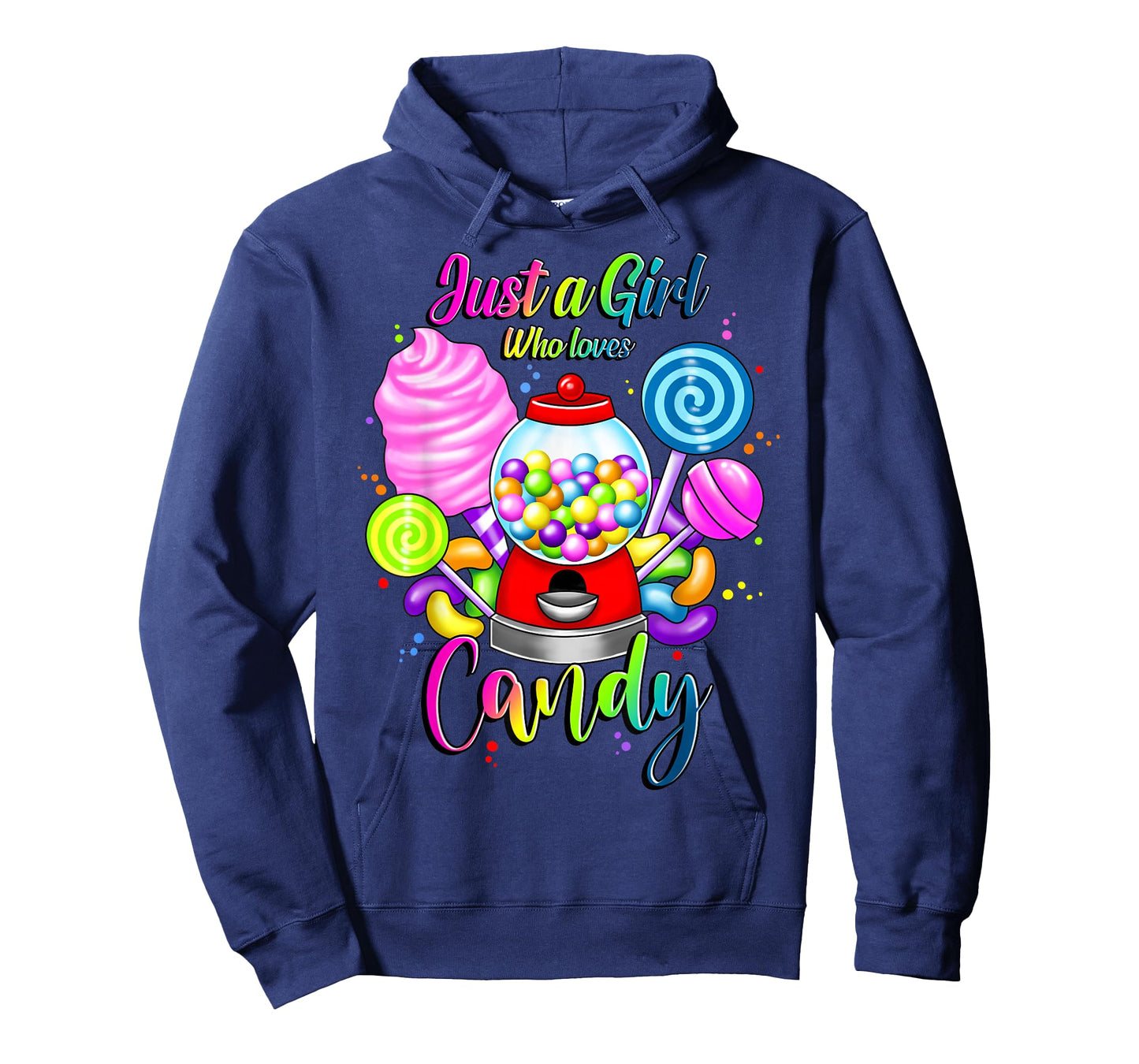 Just A Girl Who Loves Candy, Rainbow Sweets Tester Gift T-Shirt