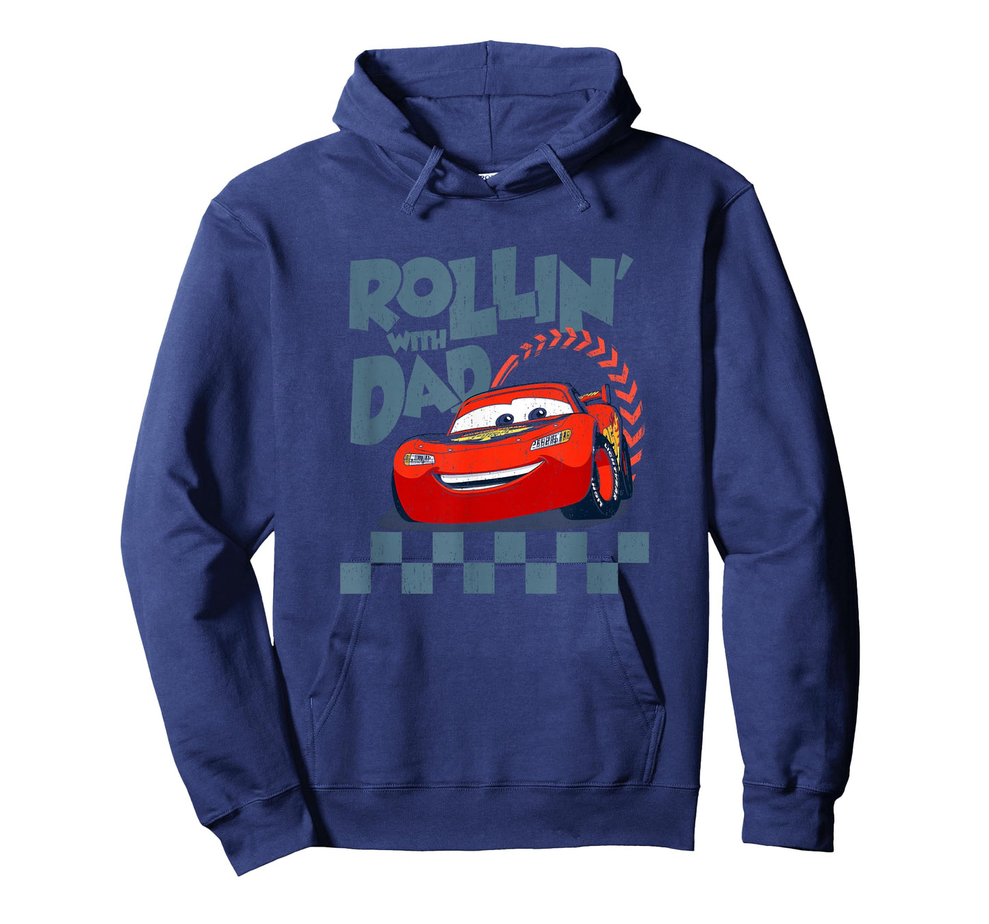 Disney Pixar Cars Rollin' with Dad Lightning McQueen Retro T-Shirt
