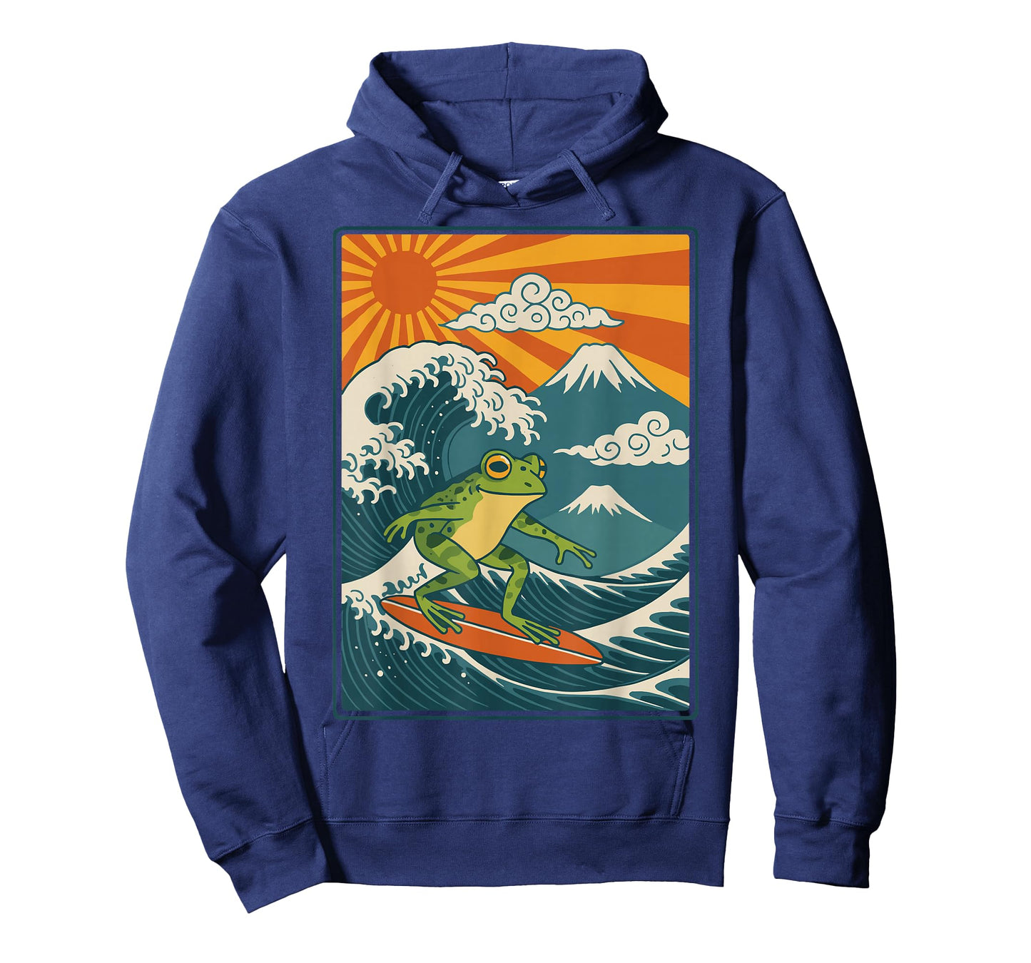 Frog Surfing Japanese T-Shirt