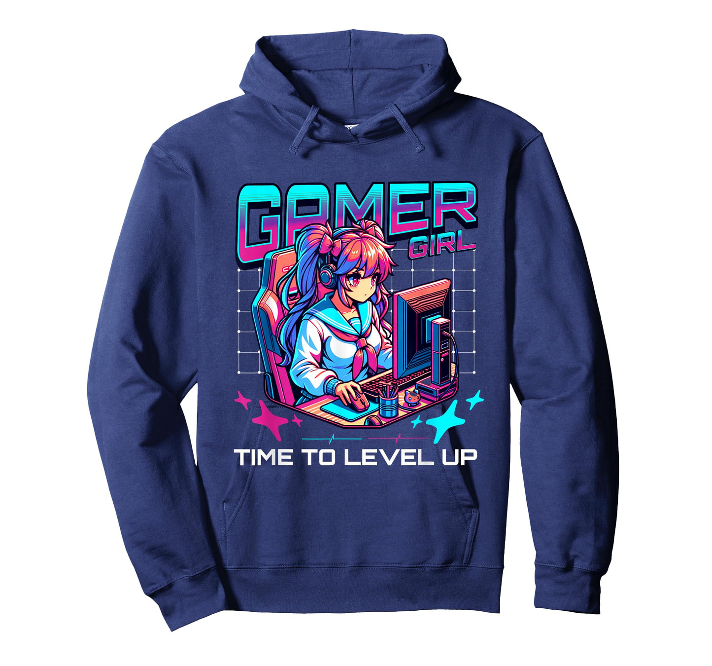 Gamer Girl Time To Level Up Video Game Girl Gaming B-day T-Shirt