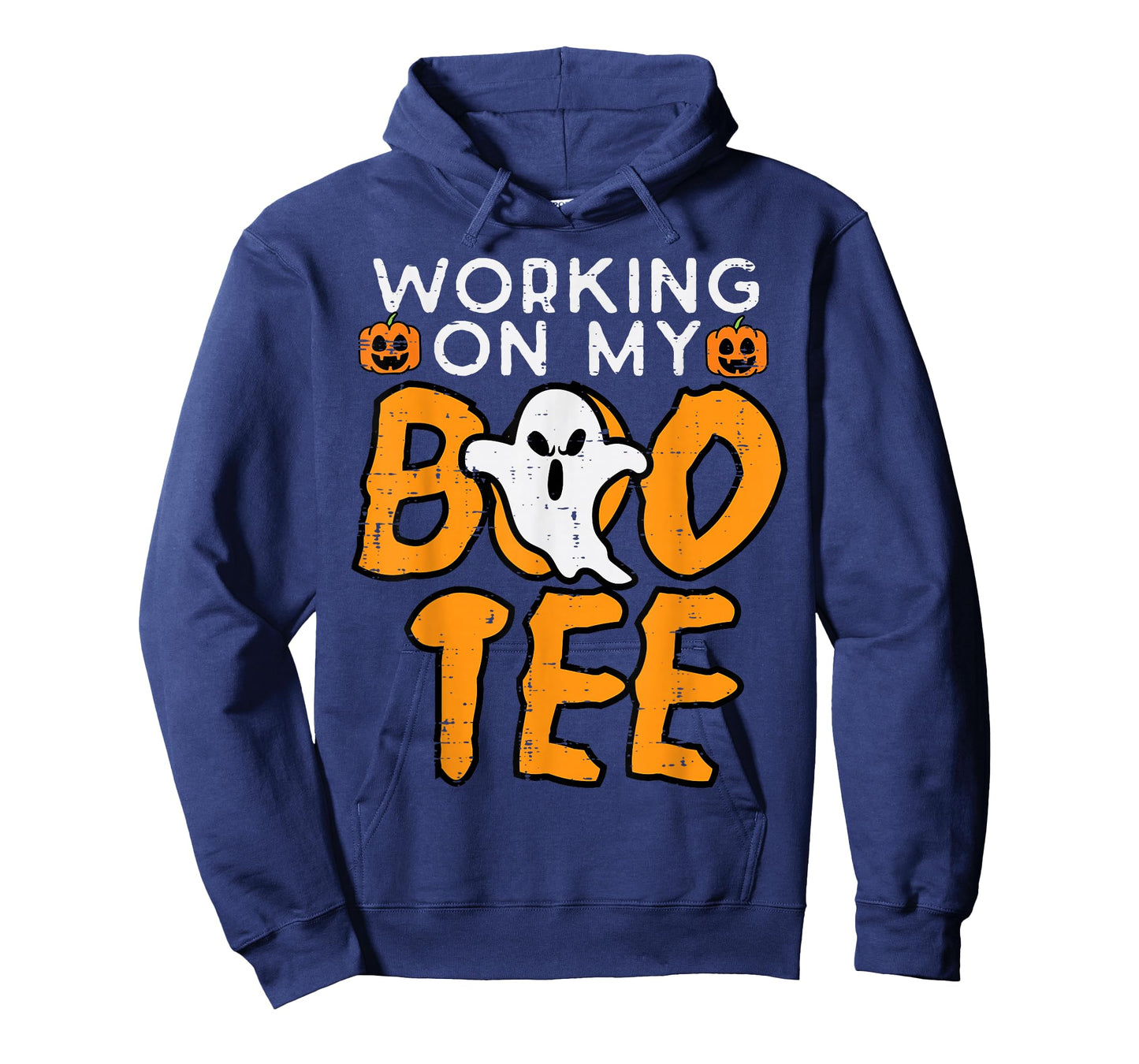 Working On My Boo Tee Gym Fun Yoga Pilates Fitness Halloween T-Shirt