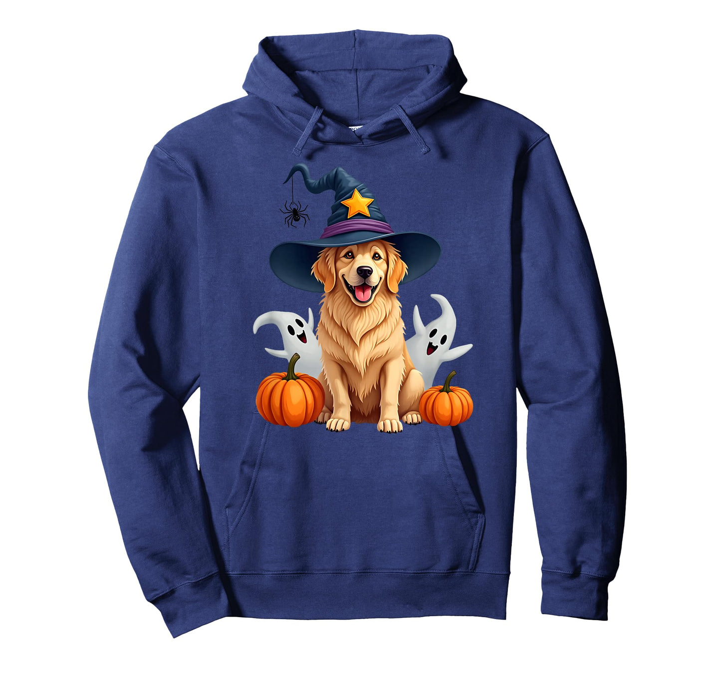 Halloween Golden Retriever Dog, Witch's, Wizard's hat T-Shirt