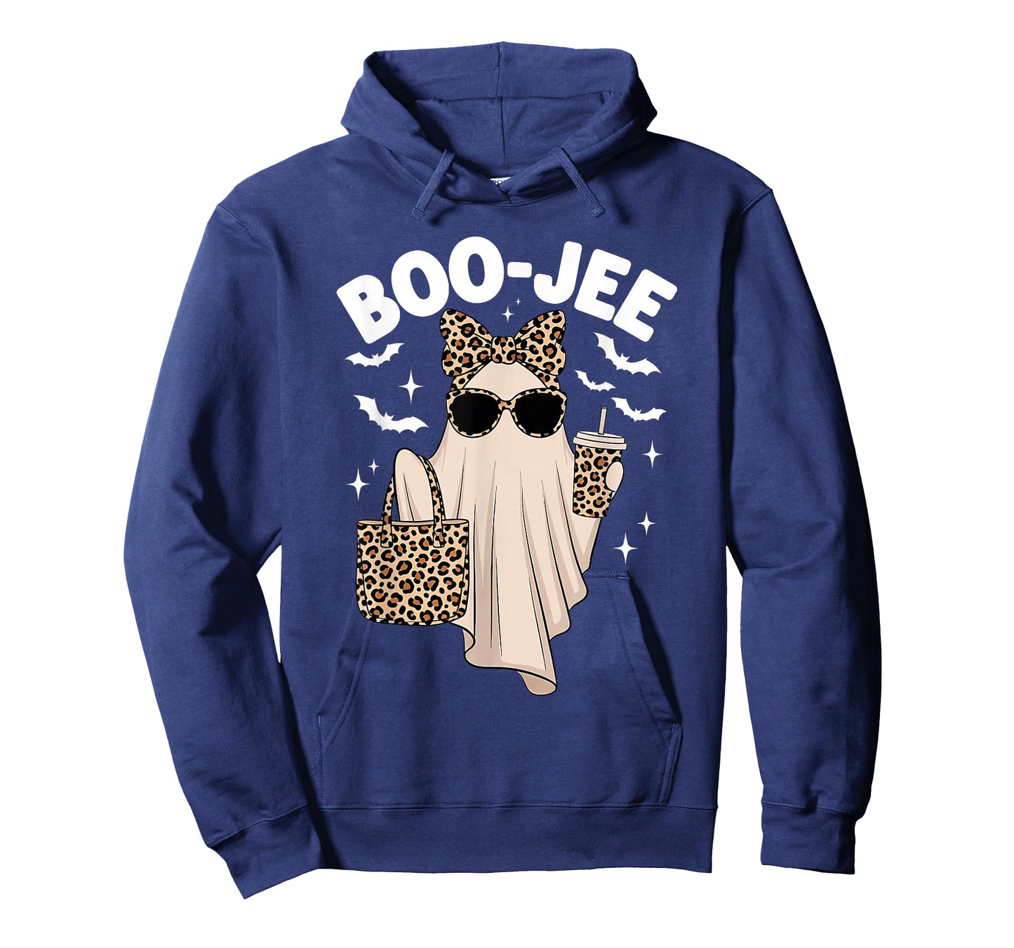 Coquette Leopard Ghost Coffee Boo-JEE Halloween Boujee Ghost T-Shirt