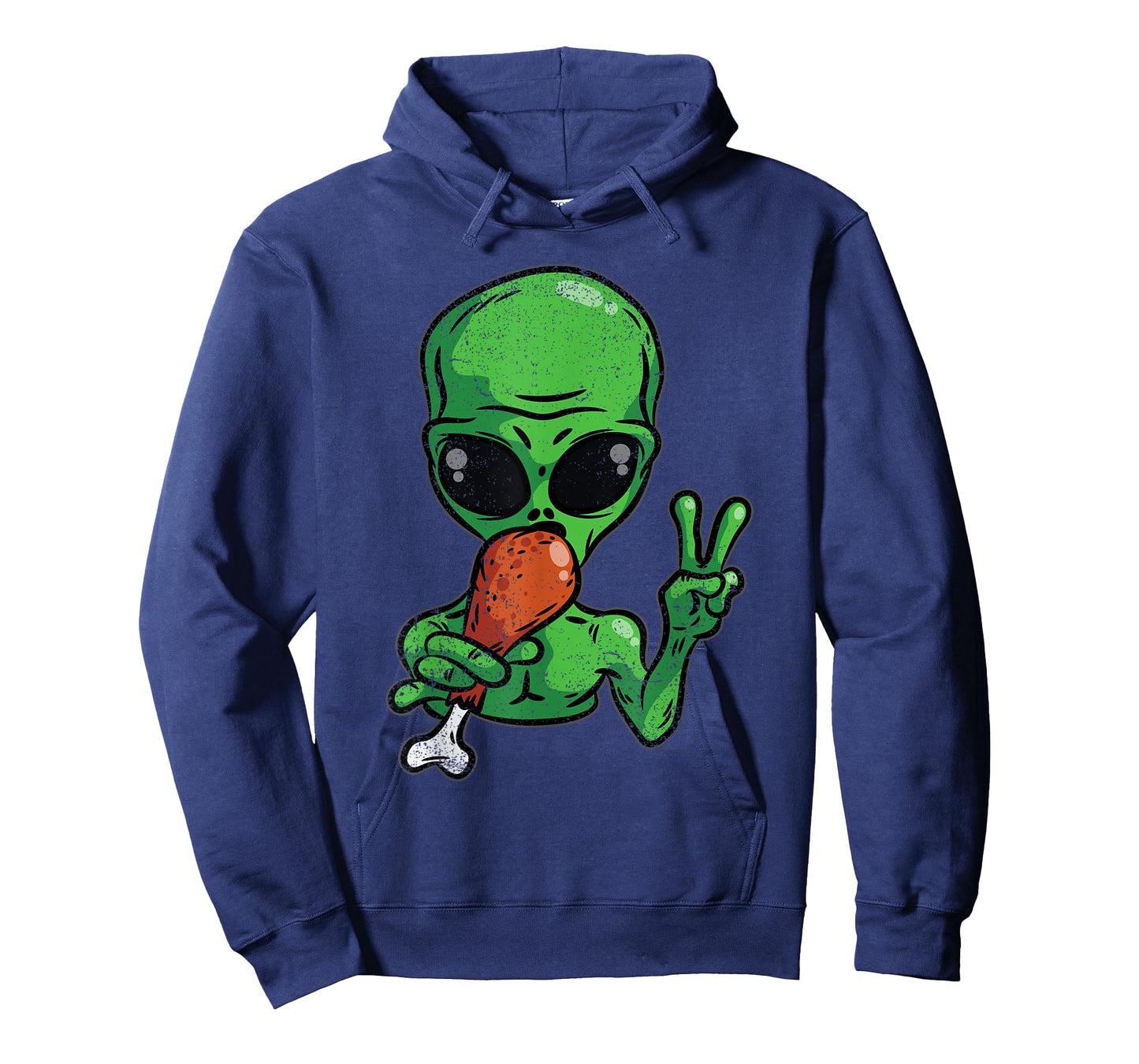 Alien Eating Turkey Thanksgiving Day Funny UFO Fall Autumn T-Shirt