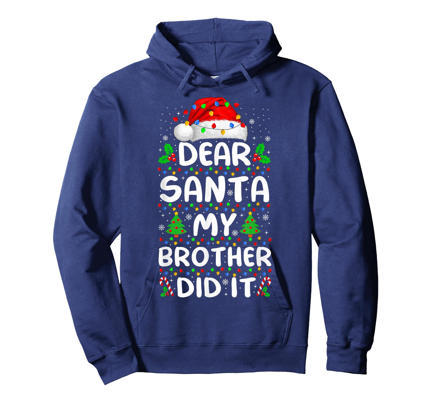 Dear Santa My Brother Did It Xmas Pajamas Funny Christmas T-Shirt