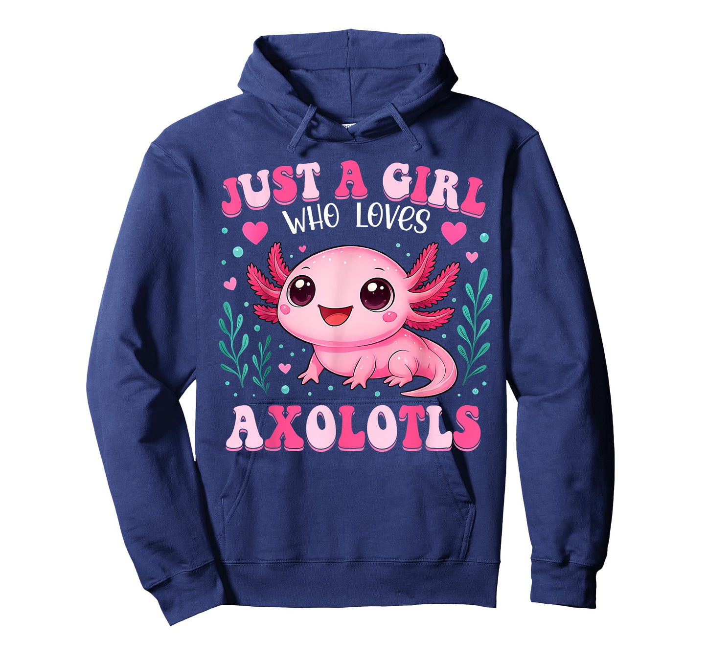 Just A Girl Who Loves Axolotls Axolotl Kawaii Girls Kids T-Shirt