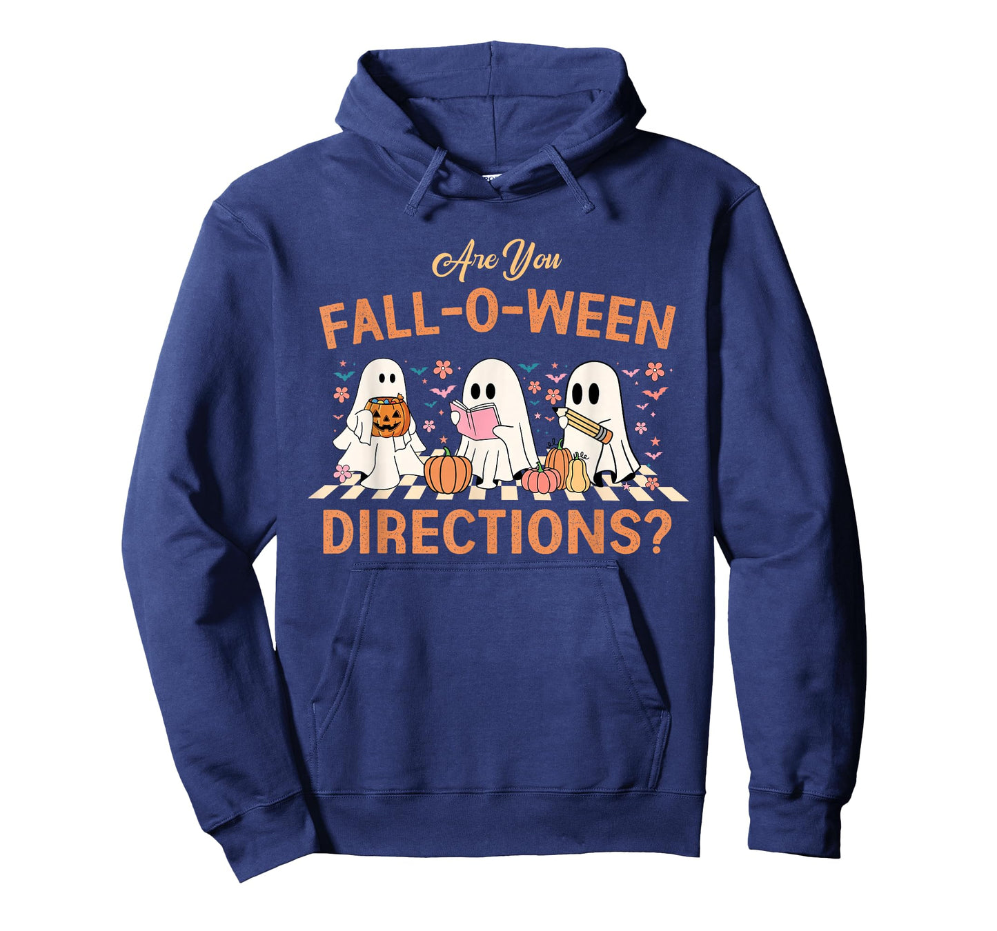 Retro are You Fall O Ween Directions Teacher Halloween Ghost T-Shirt