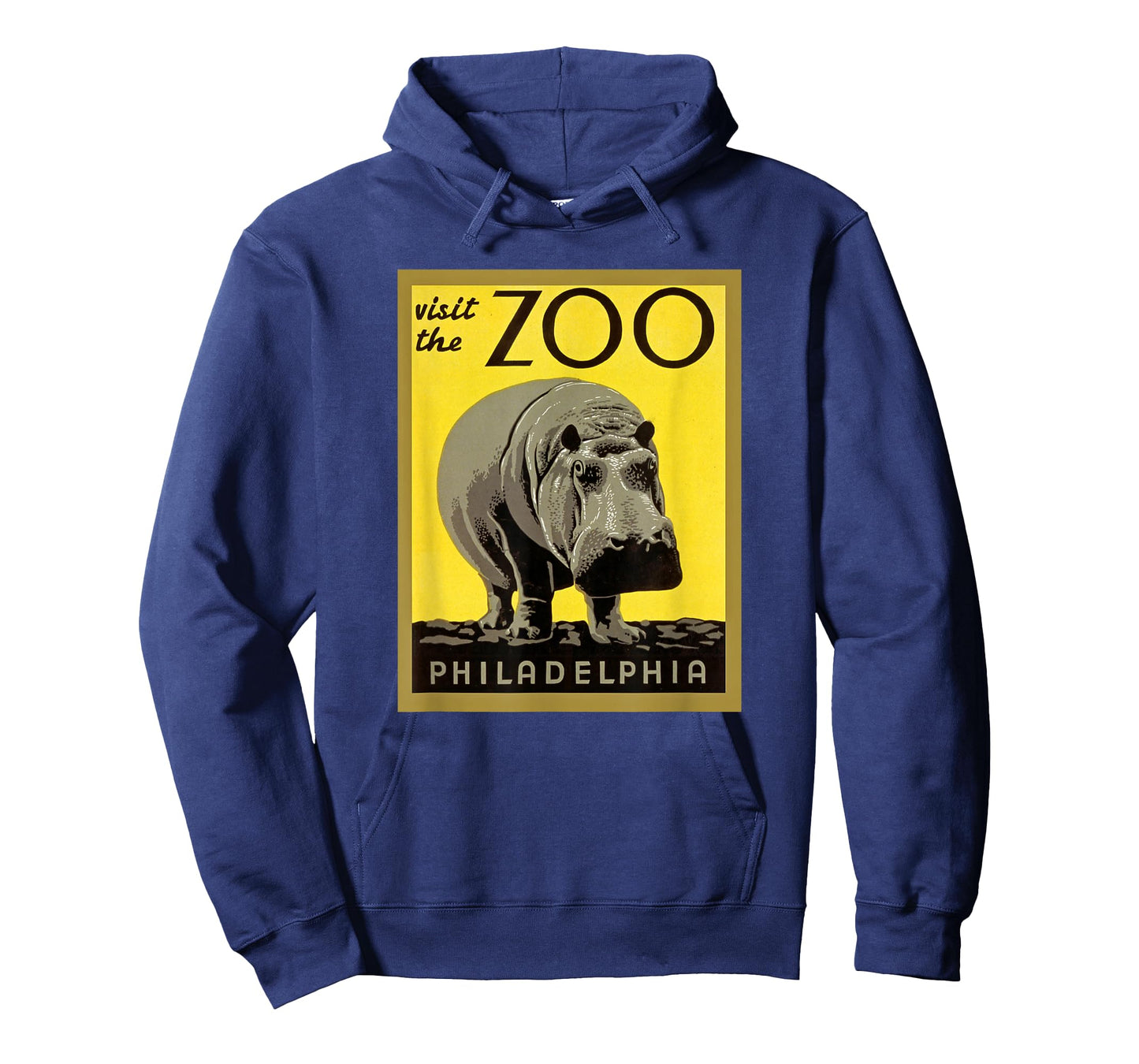 Visit The Zoo Philadelphia Retro Vintage Hippopotamus Hippo T-Shirt