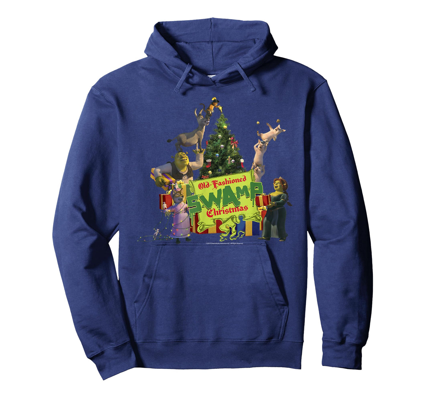 Shrek Group Shot Old-Fashioned Swap Christmas Text Poster T-Shirt