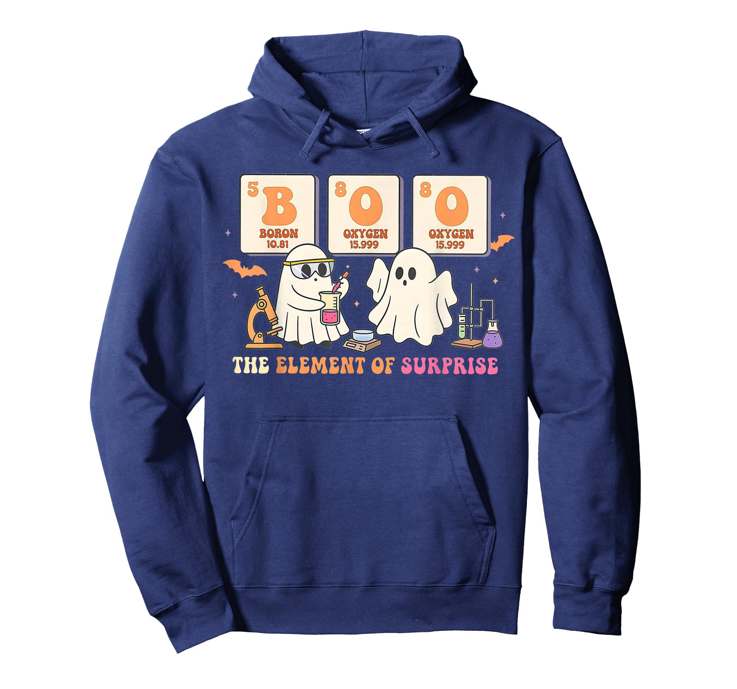 Halloween Science Teacher Boo Ghost The Element of Surprise T-Shirt