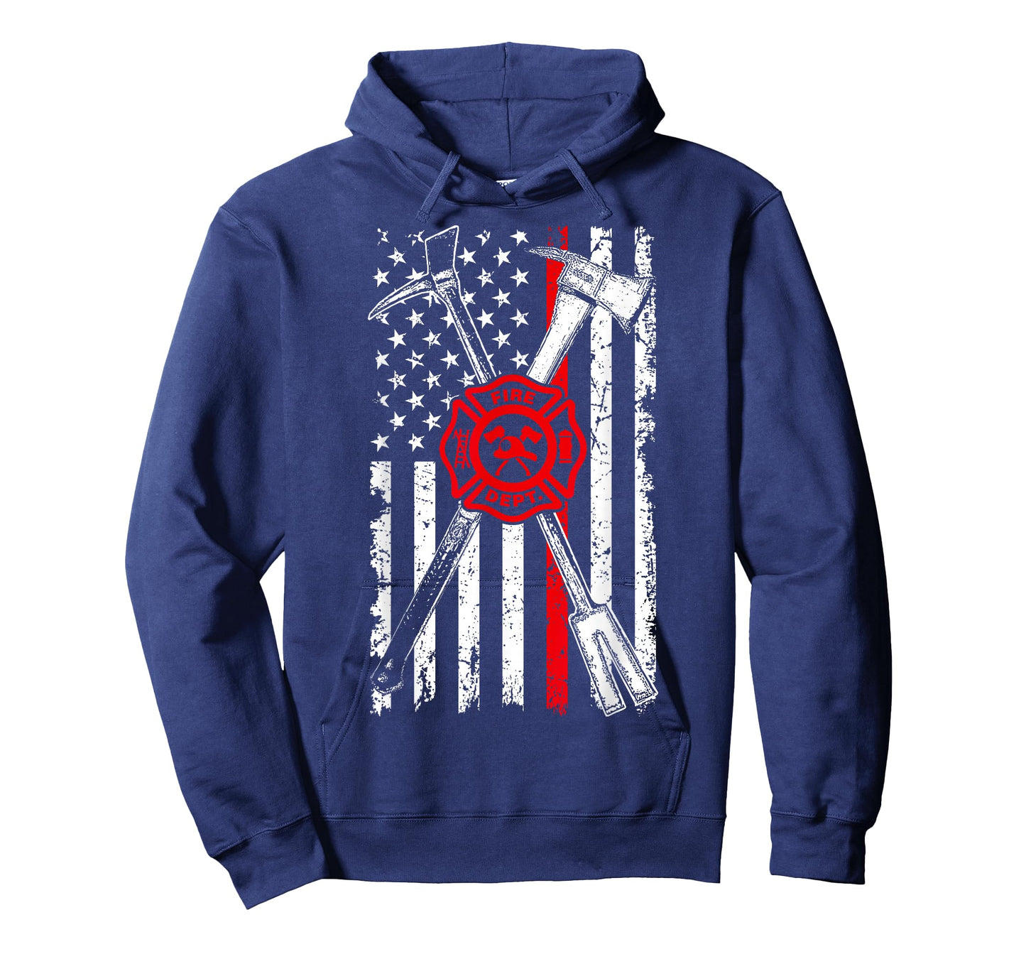 Patriotic Design Axe Halligan Thin Line Red Firefighter T-Shirt