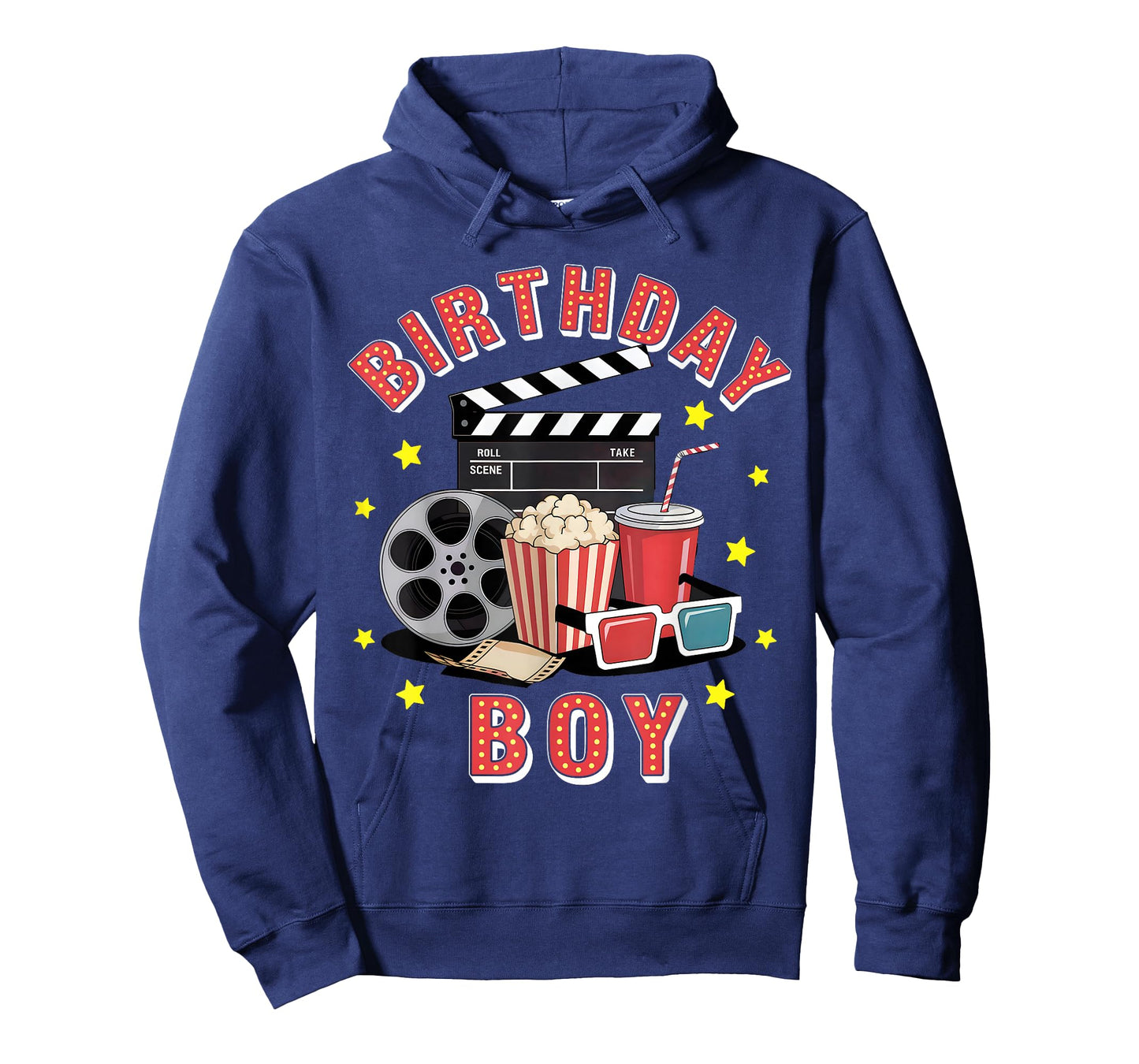 Birthday Boy Movie Night Theme Matching Party T-Shirt