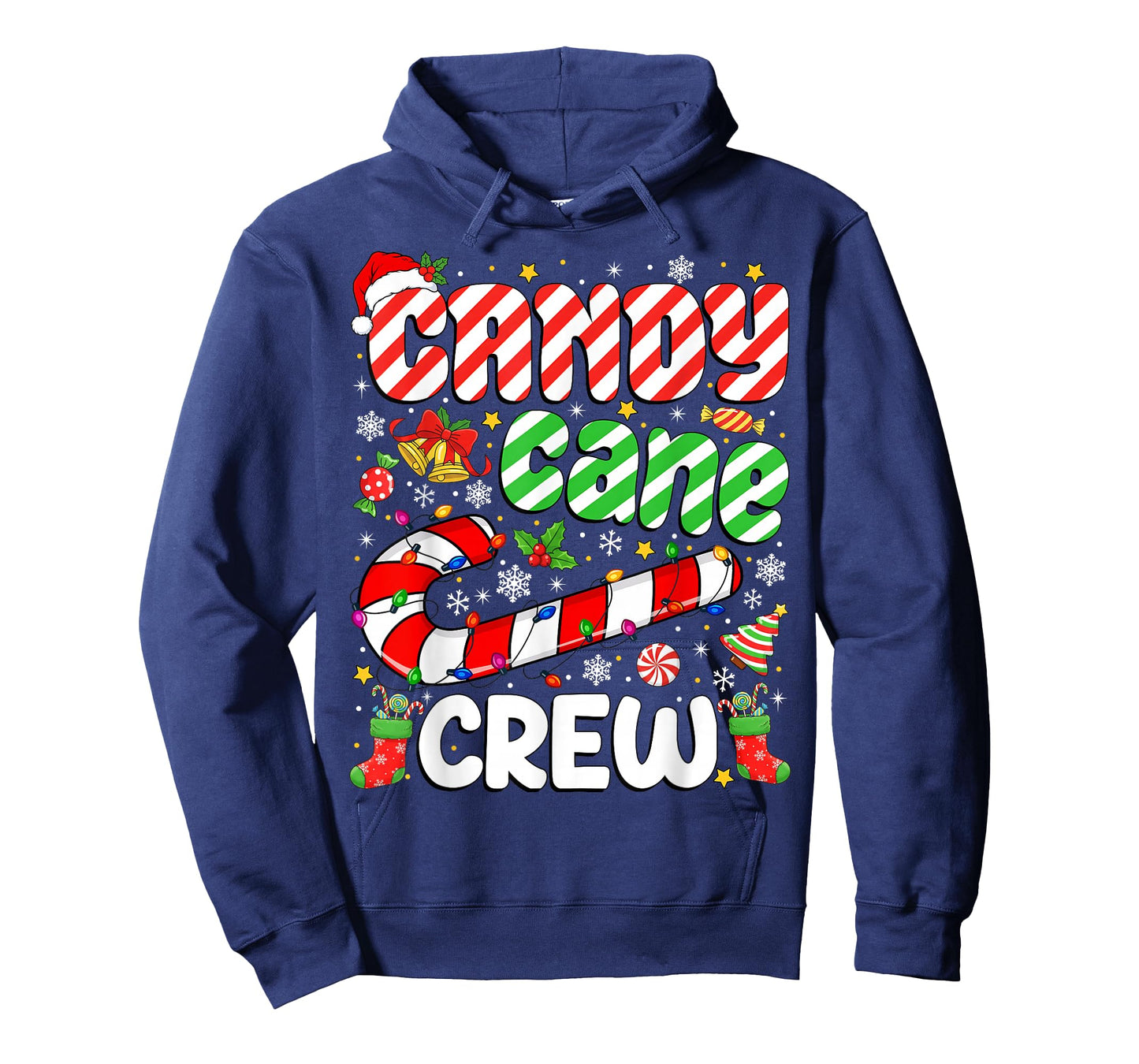 Candy Cane Crew Christmas Matching Family Pajama Candy Lover T-Shirt