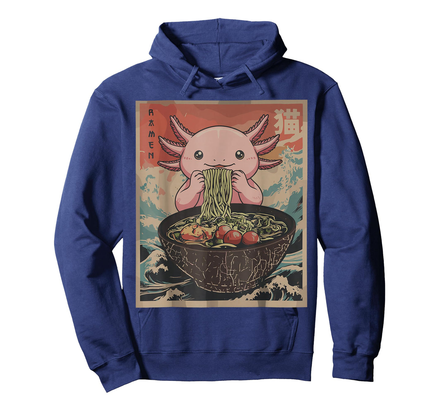 Ramen Japanese Graphic Tees Axolotl Anime Shirts for Men T-Shirt
