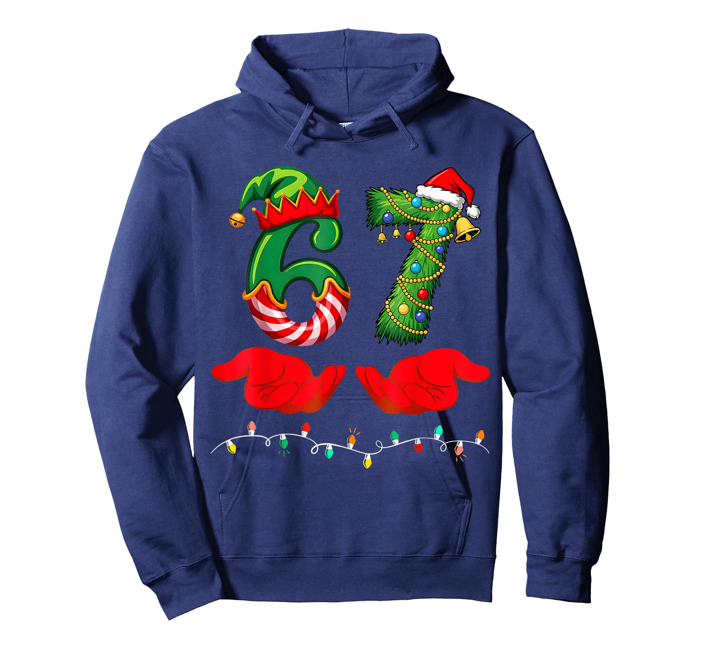 67 Christmas 6 7 Meme Pajamas Holiday Gen Alpha Slang T-Shirt