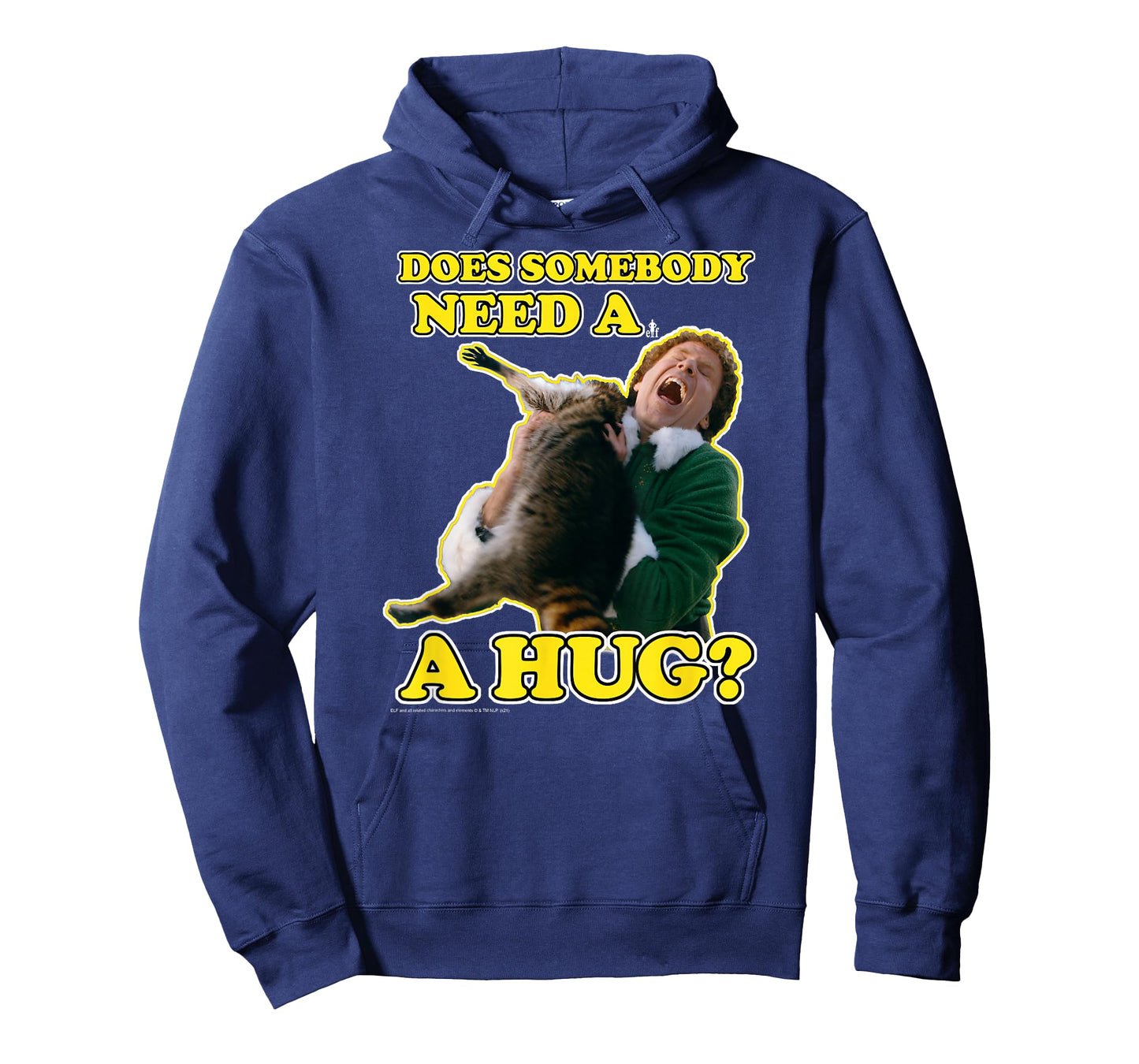 Elf Need a Hug Raccoon Attack Funny Christmas T-Shirt