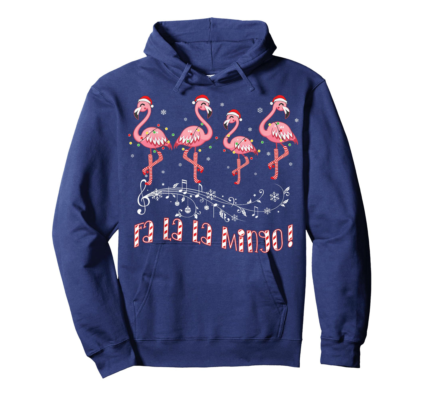 Candy Cane Flamingoes Fa La La MINGO Flamingo Christmas T-Shirt