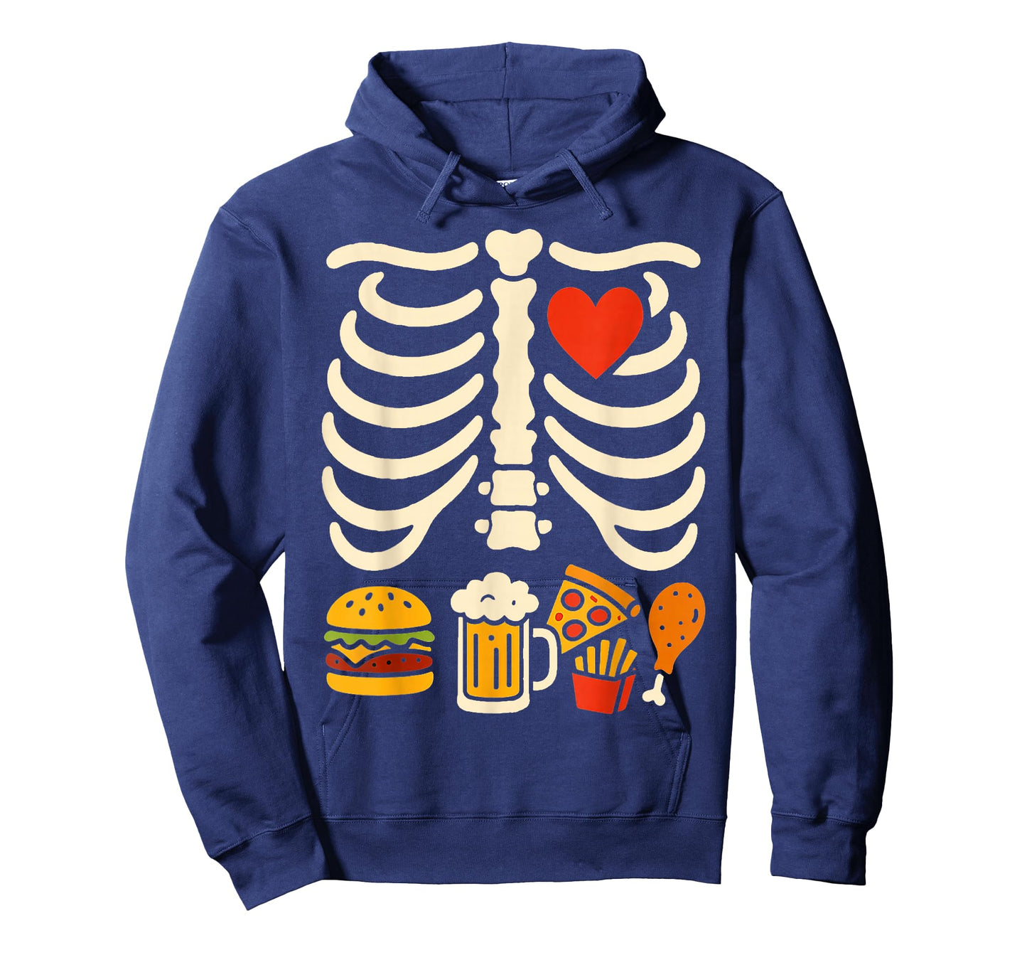 Beer Belly & Baby Skeleton Pregnancy Couples Halloween Dad T-Shirt