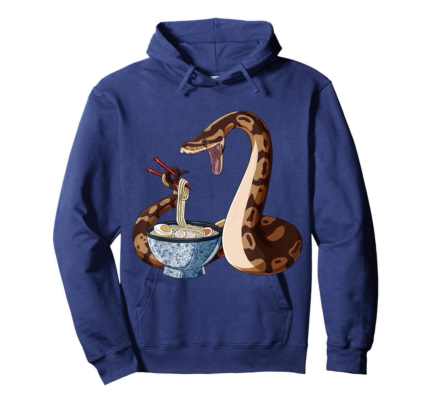 Funny Japanese Anime Snake Eats Ramen King Python T-Shirt