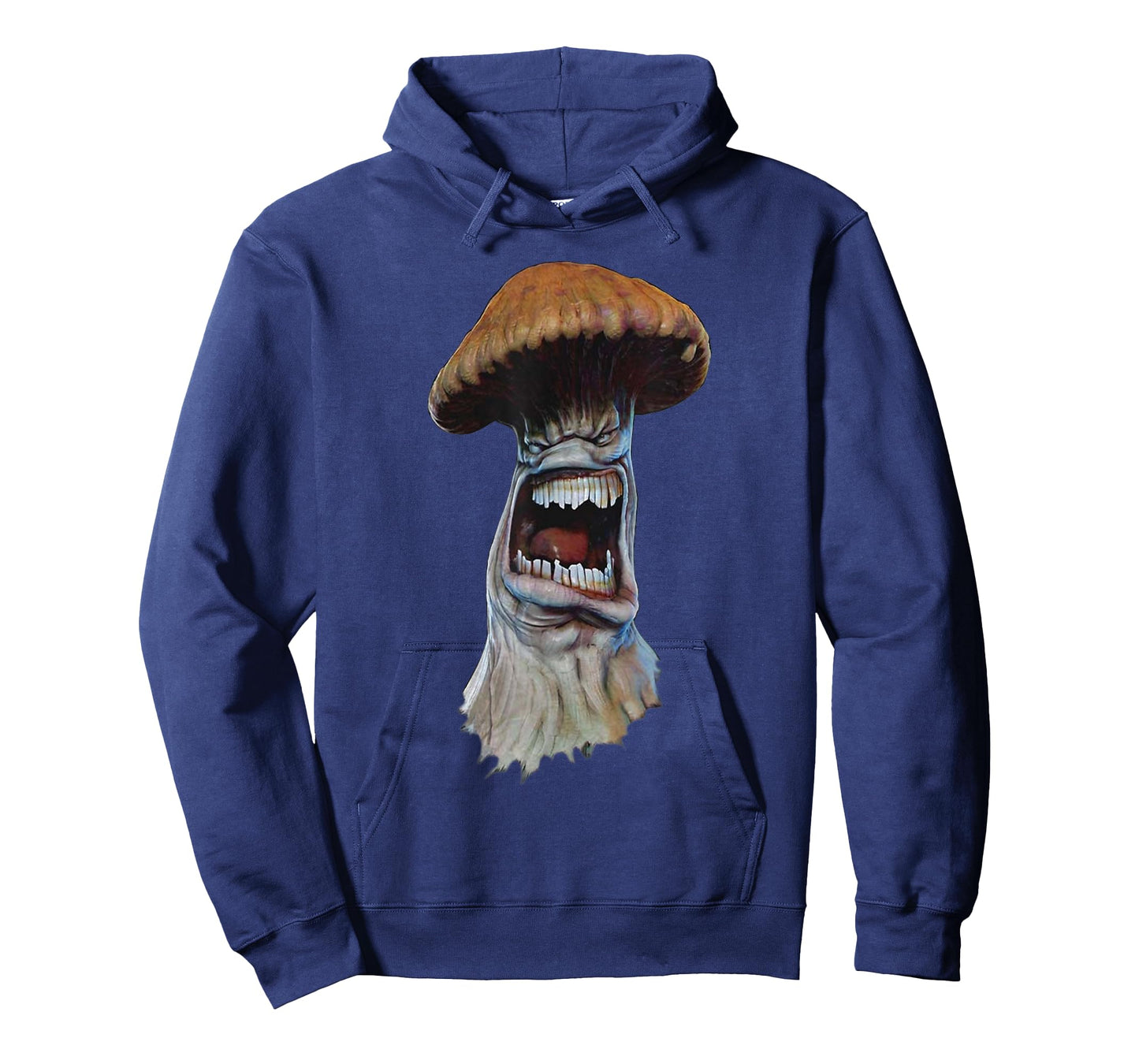 Peach-Bruh Scary Mushroom Head Art Monster Grumpy Angry T-Shirt
