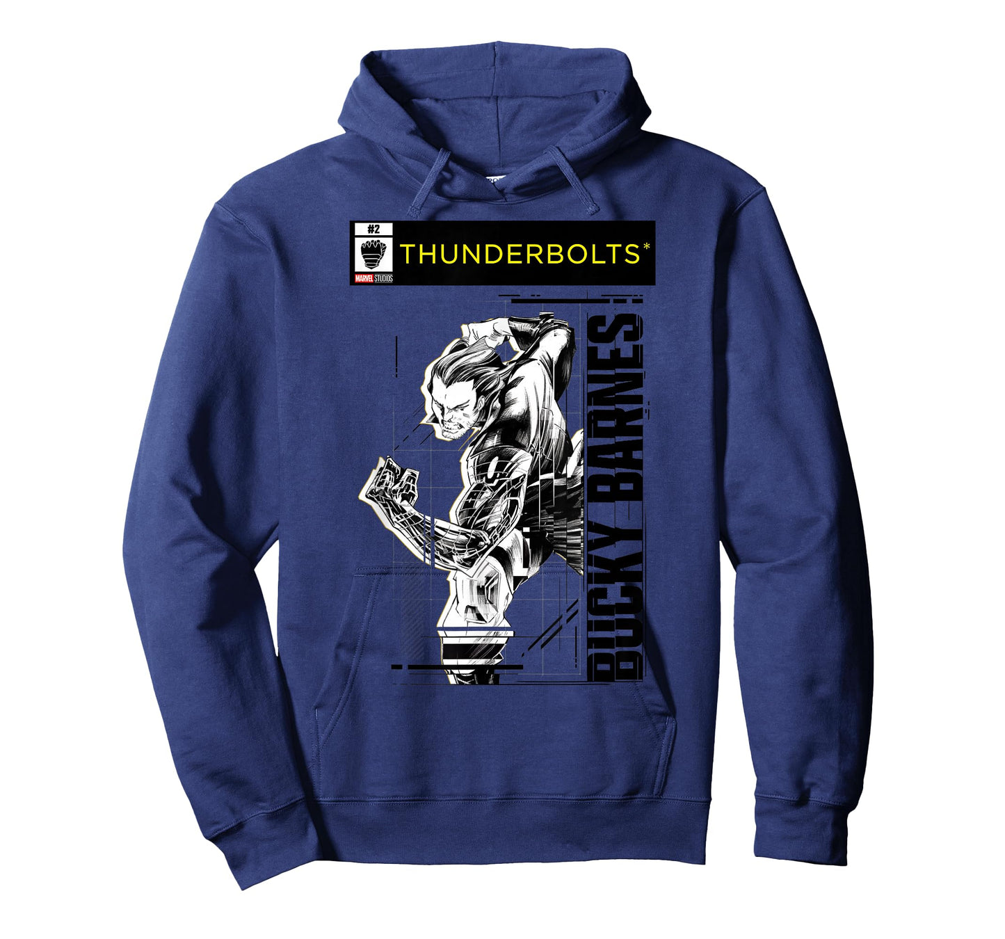 Marvel Studios Thunderbolts Bucky Barnes B&W Comic Cover #2 T-Shirt