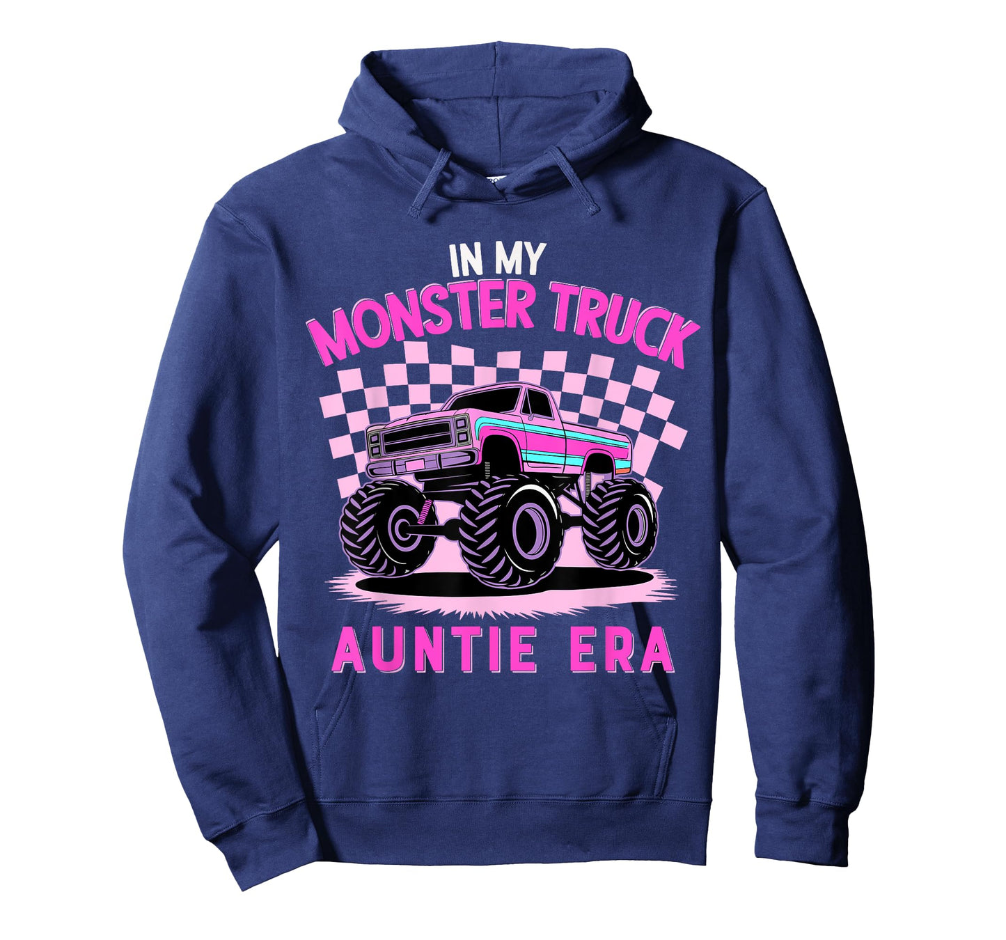 Groovy In My Monster Truck Auntie Era Monster Truck Aunt T-Shirt