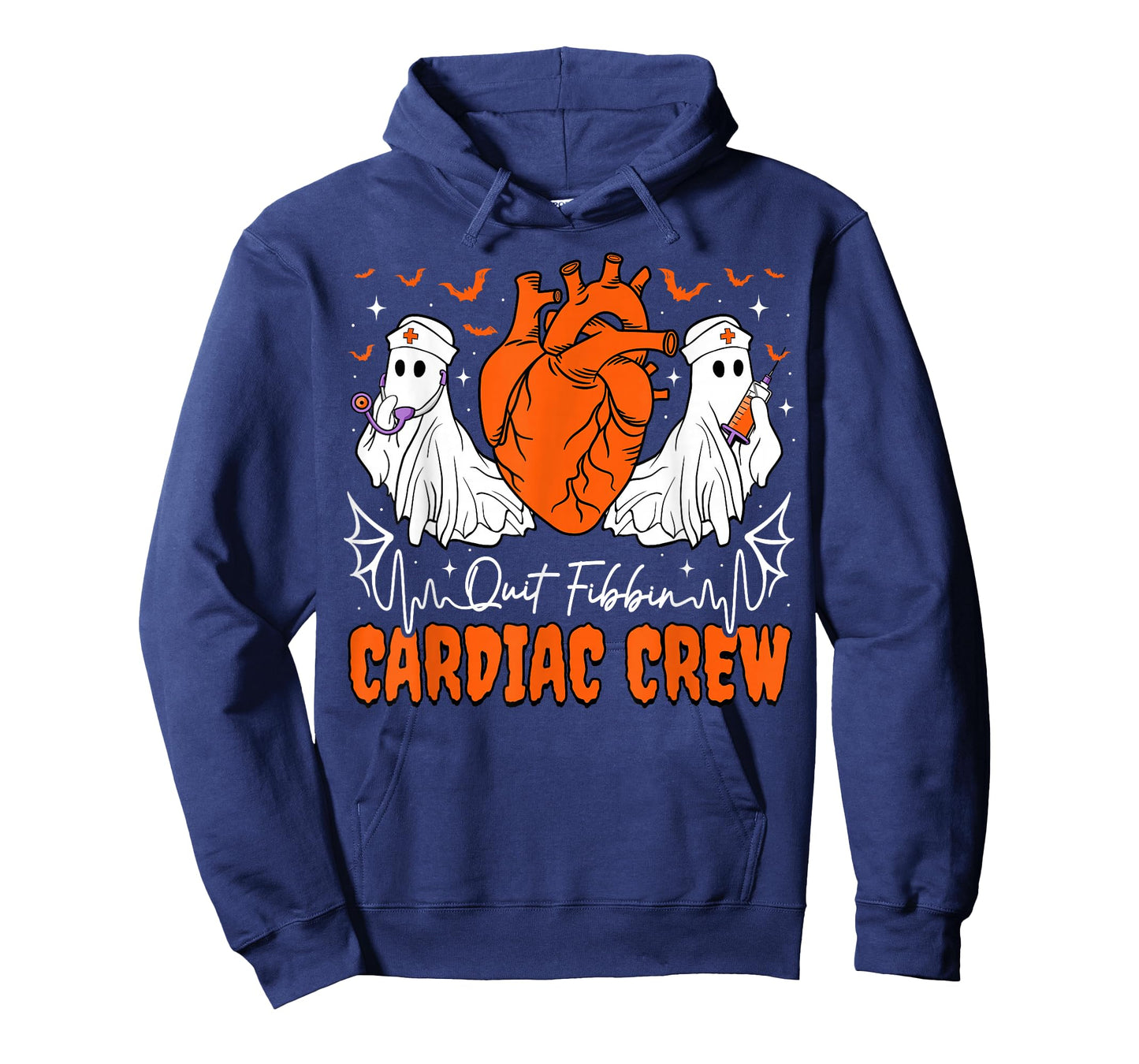 Quit Fibbin Cardiac Crew Ghost Nurse Halloween T-Shirt