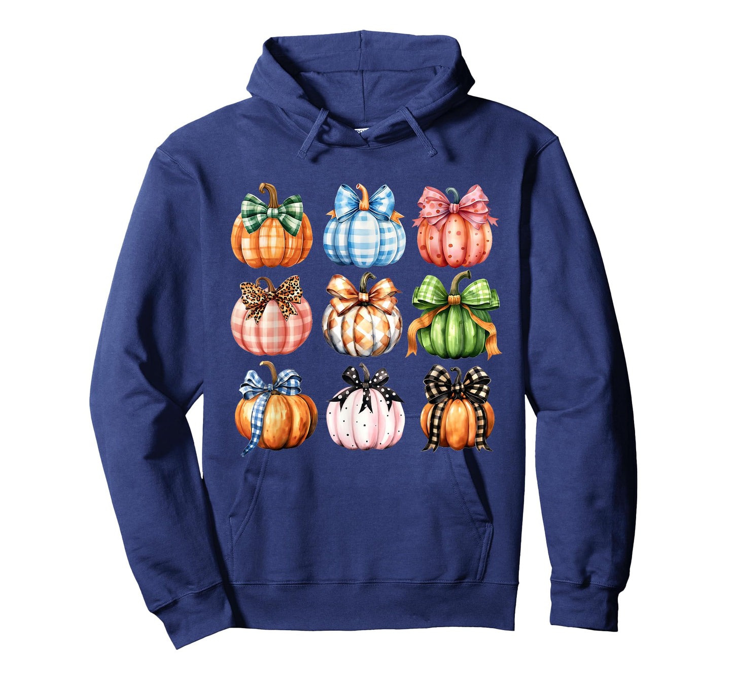 Funny Halloween Coquette Bow Pumpkin Autumn Thanksgiving T-Shirt