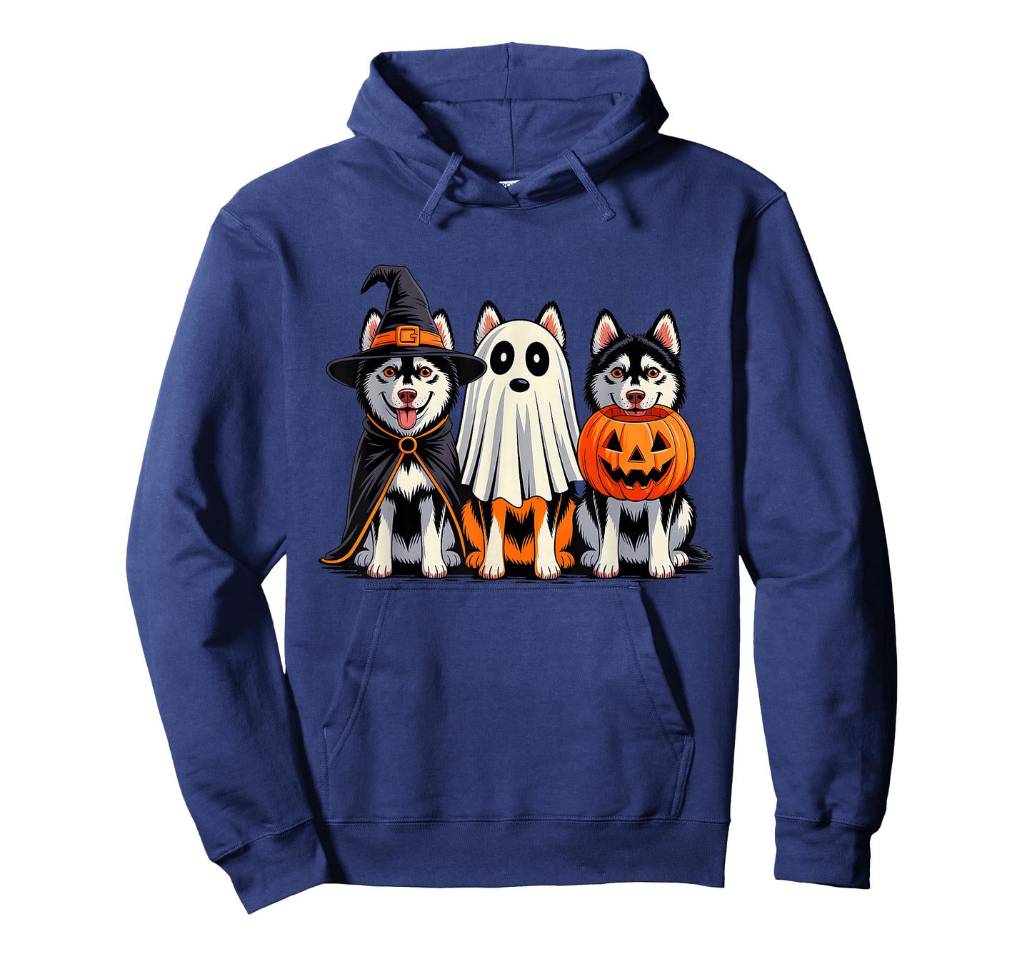 Husky Halloween Funny Dog Lover Pumpkin Witch Ghost Boo T-Shirt