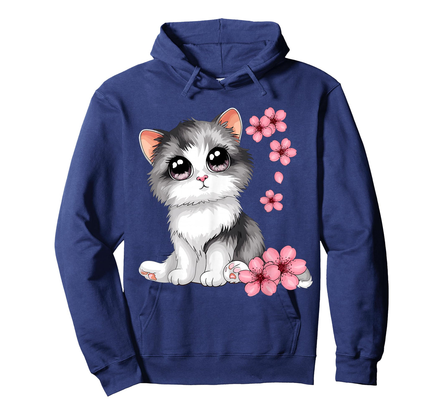 Cute Cat With Cherry Blossoms Cat T-Shirt