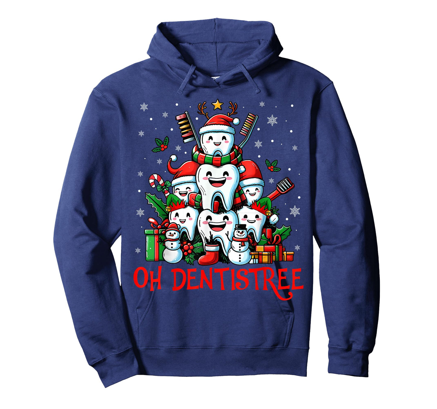 Oh Dentistree Teeth Dentistry Dental Dentist Christmas Tree T-Shirt