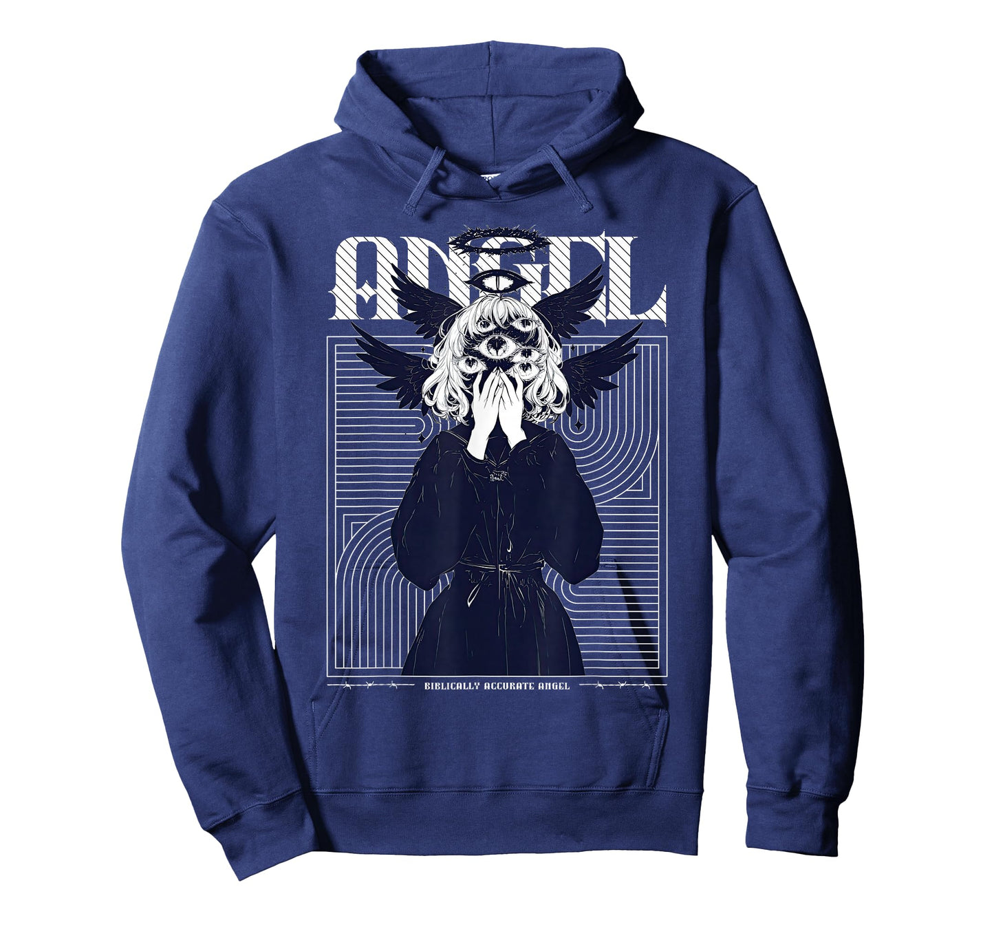 Anime Girl Multiple Eyes Gothic Seraphim Angel Harajuku T-Shirt