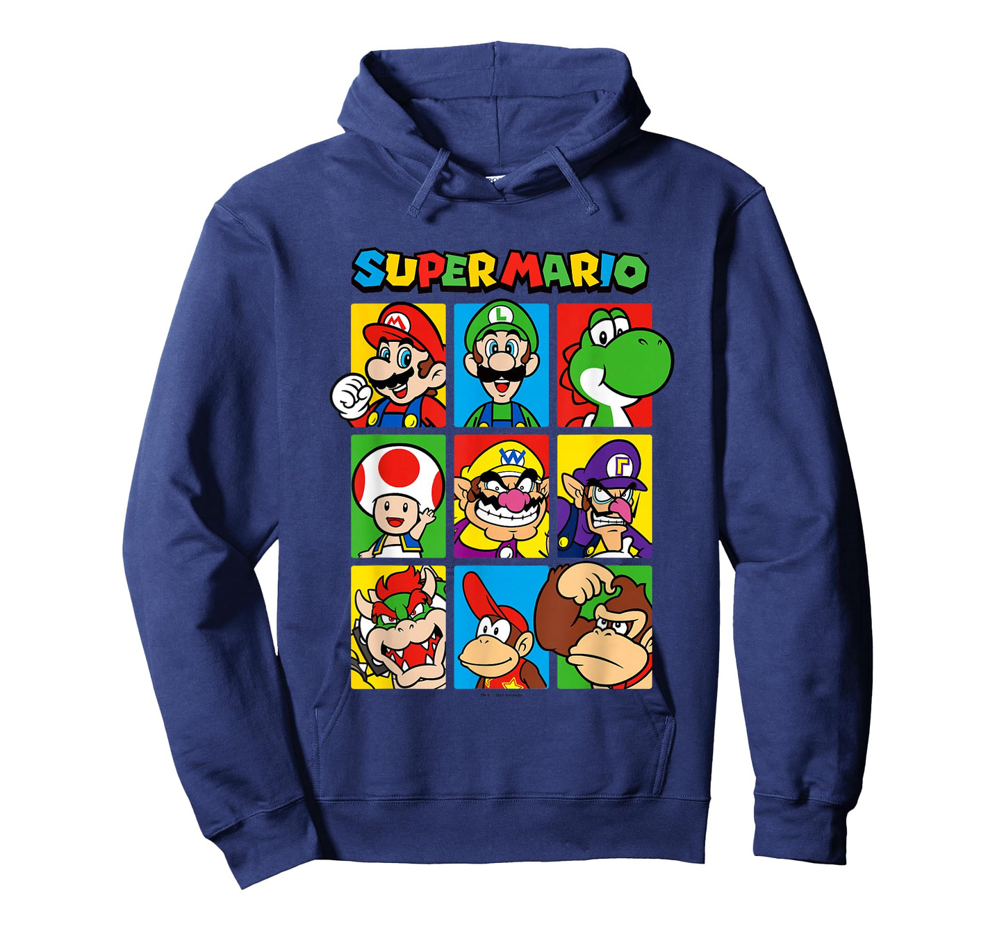 Super Mario Classic Big Character Box Up Portraits T-Shirt