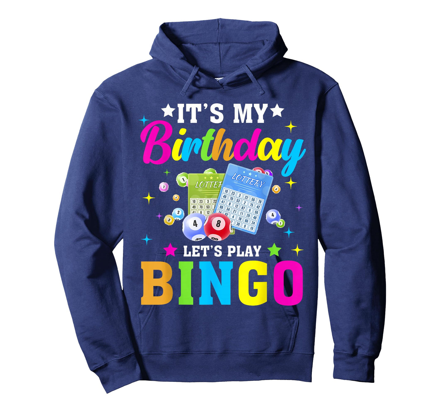 Bingo It's My Birthday Let's Play Bingo Vintage Xmas T-Shirt