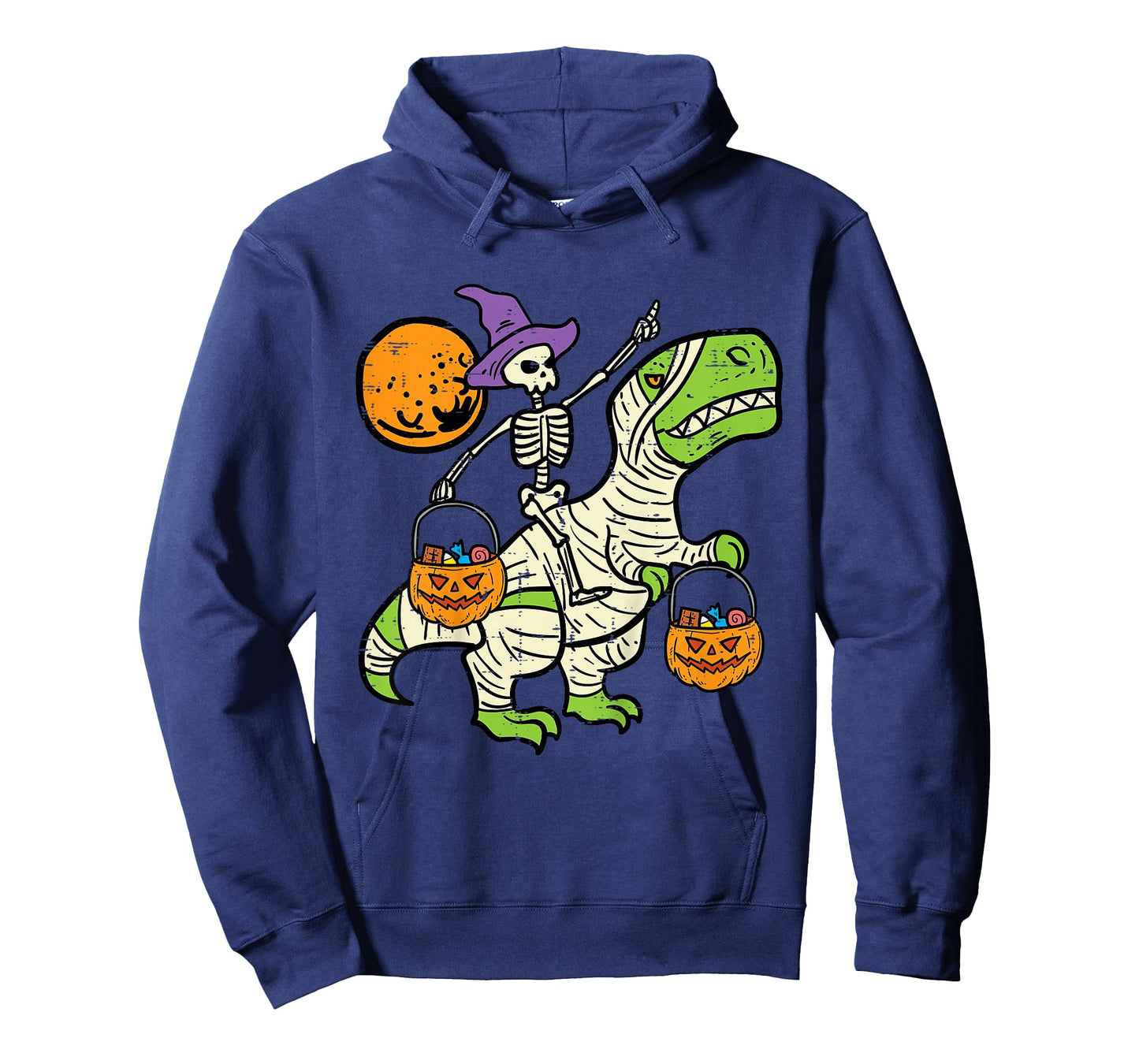 Kids Skeleton Dino Pumpkin Halloween Costume Toddler Boys Kids T-Shirt