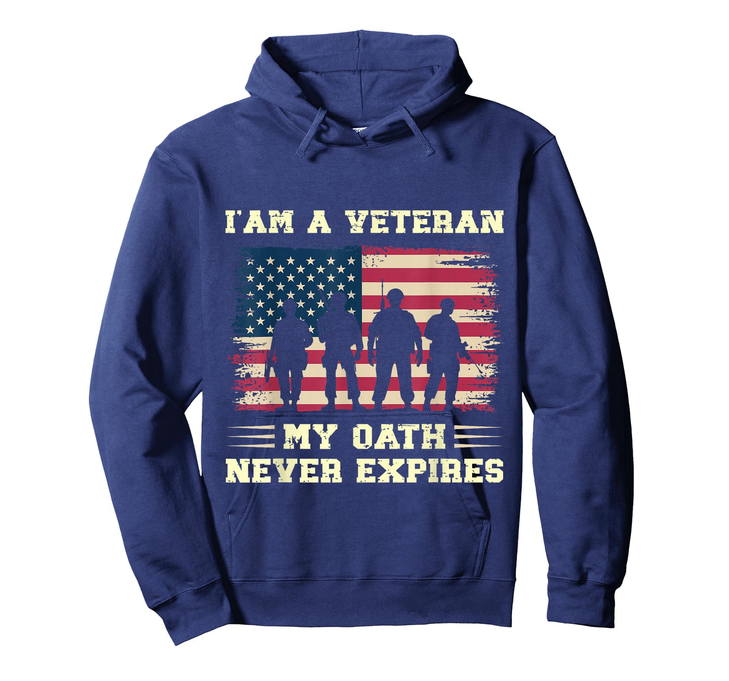 I Am A Veteran My Oath Never Expires Patriotic US Flag T-Shirt