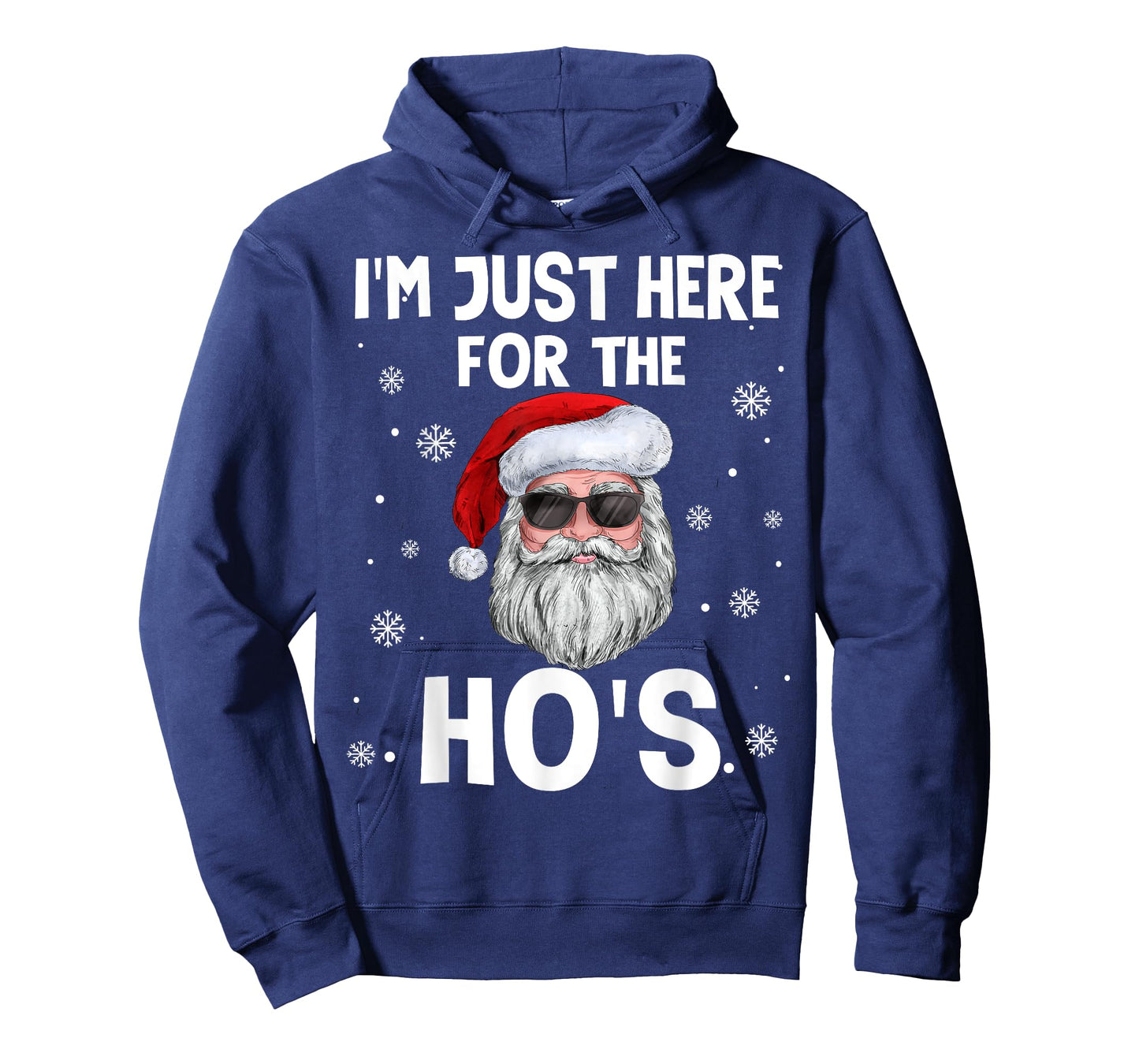 I'm Just Here For The Ho's Funny Christmas Santa Ho's Quotes T-Shirt