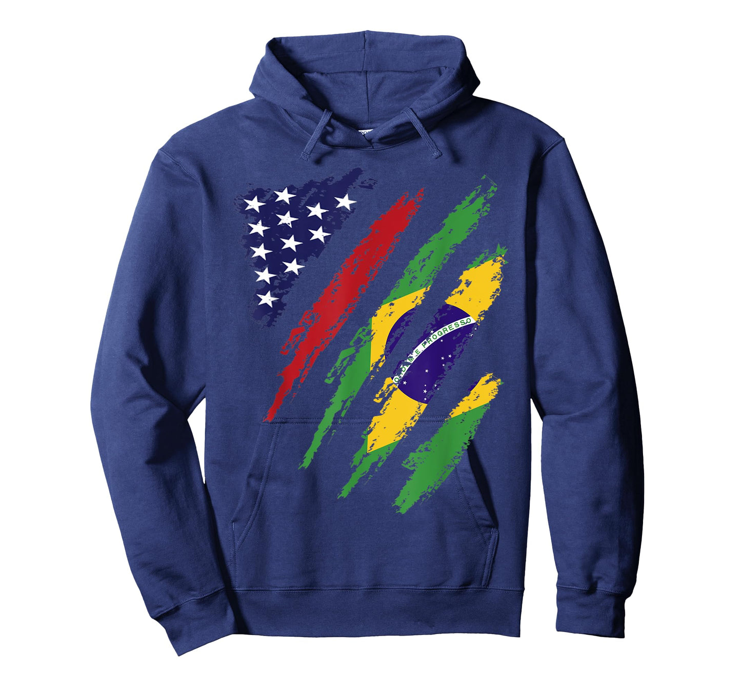 Brazil American Grown Flag USA Patriot Heritage Month T-Shirt