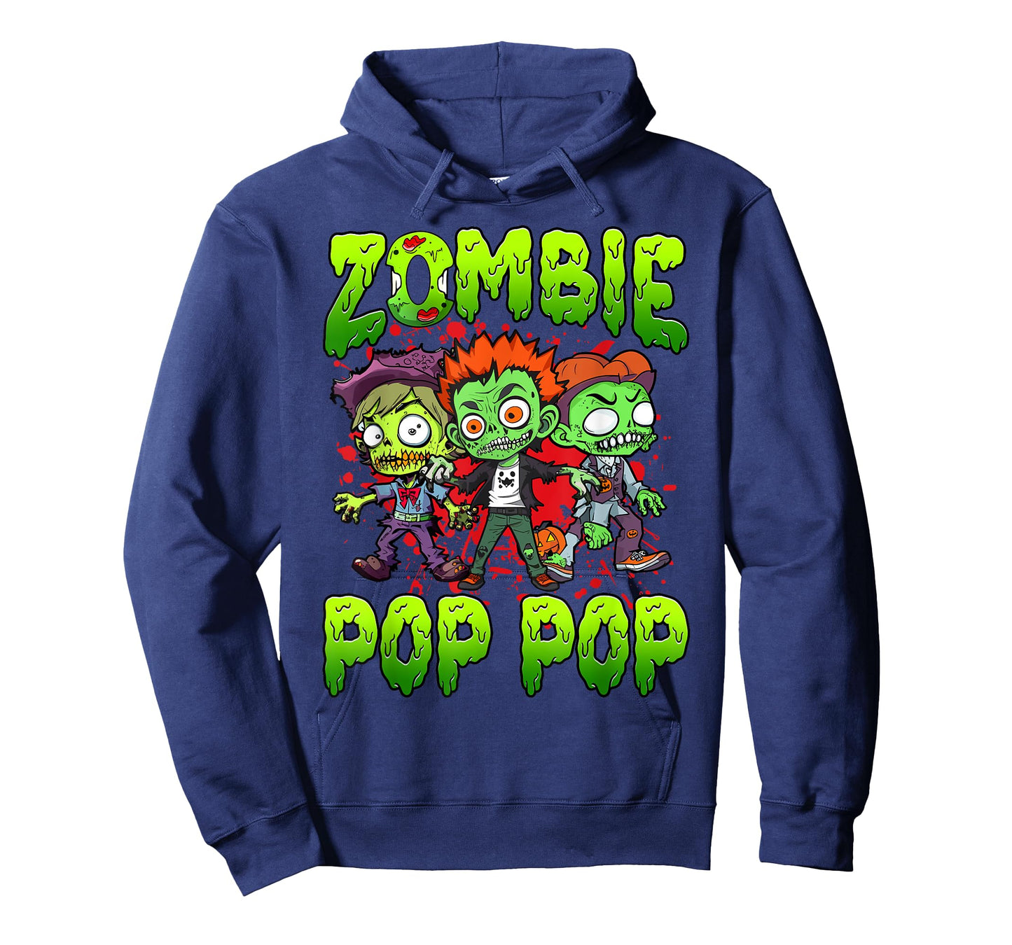 Zombie Pop Pop Halloween Costume Family Matching T-Shirt