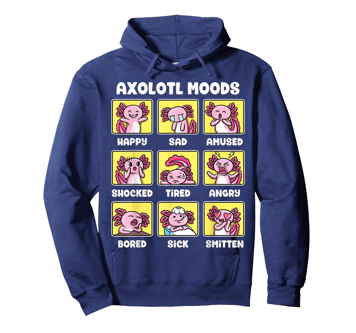 Axolotl Shirt - Kawaii Axolotl Moods Anime Axolotl Costume T-Shirt