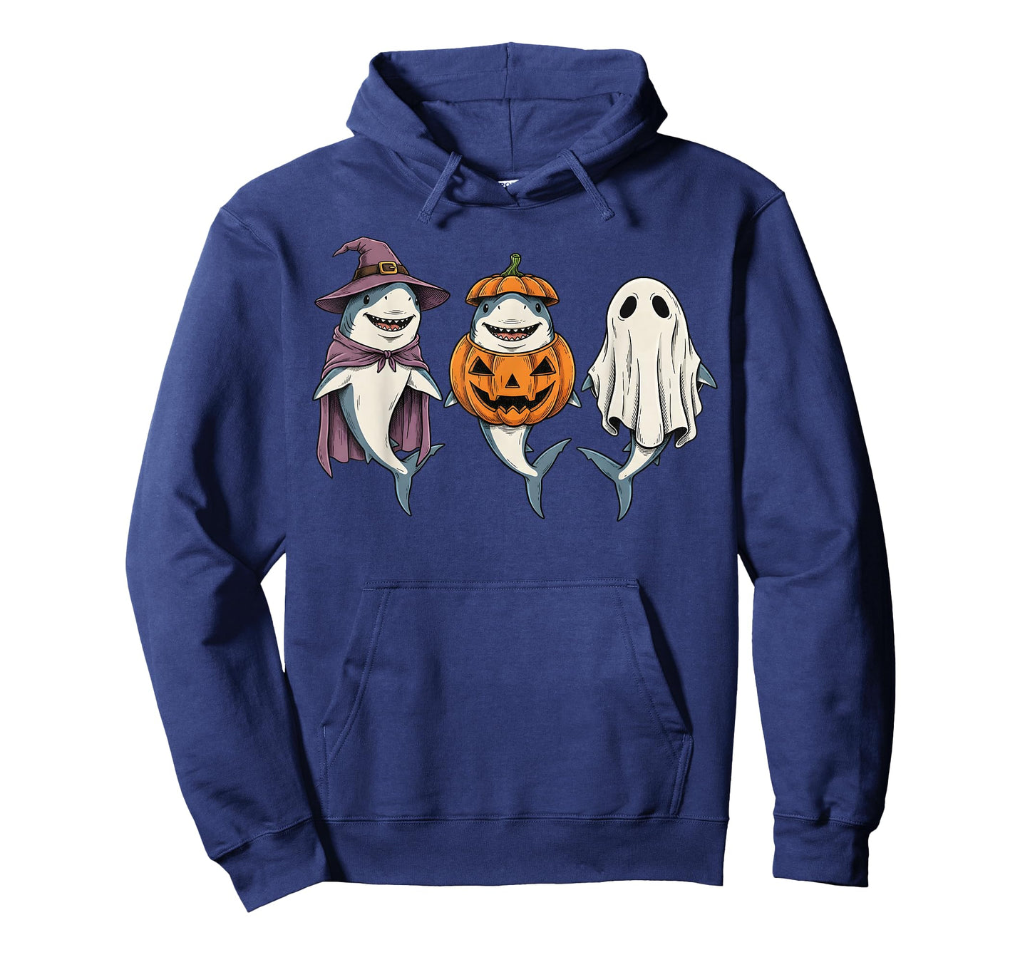 Spooky Ghost Shark Lover Pumpkin Halloween T-Shirt
