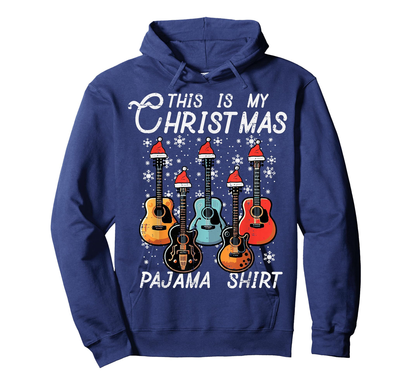 My Christmas Pajama Shirt Guitars Xmas Rock Men Boys Kids T-Shirt