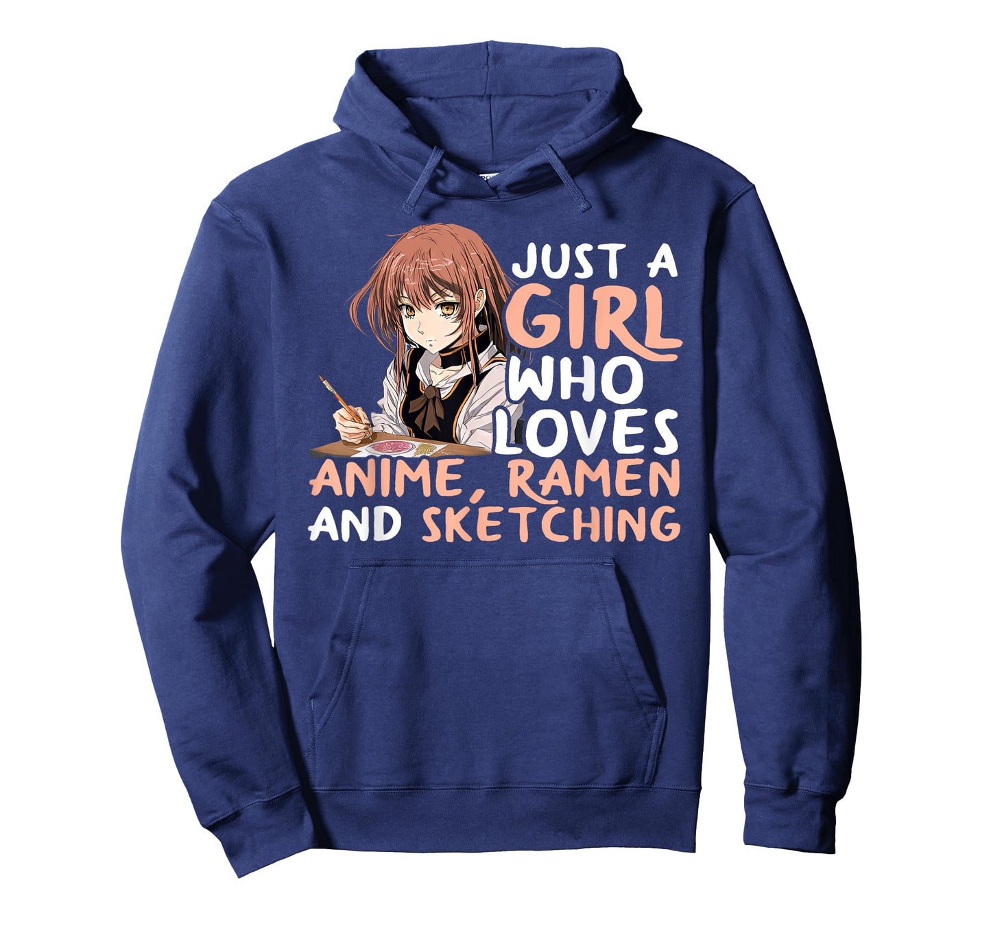 Just A Girl Who Loves Anime Ramen And Sketching Japan Anime T-Shirt