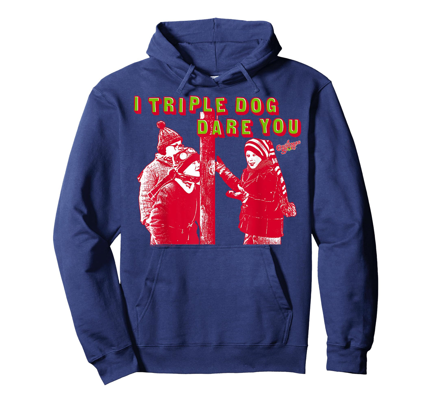A Christmas Story Triple Dog Dare Red Photo Funny Holiday T-Shirt